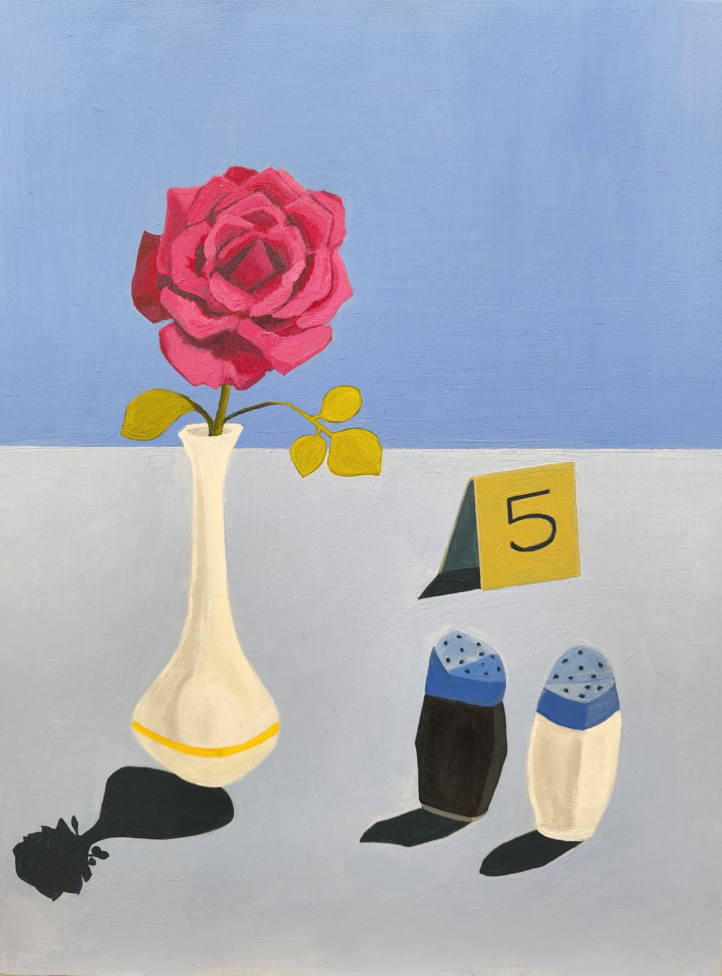  Jessica Wraight, Bistro Vase, acrylic on board, 40 x 30cm, 2021 