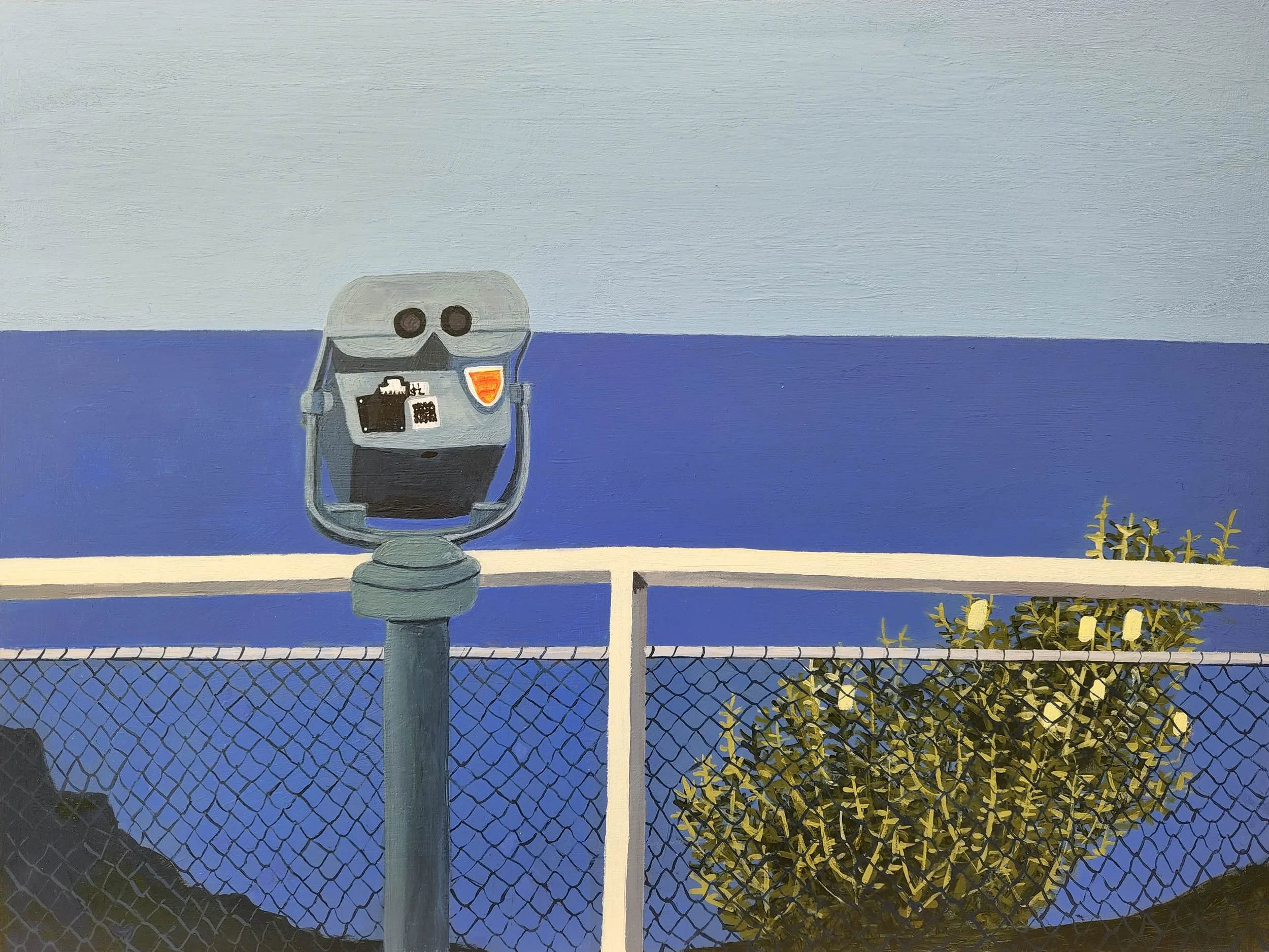  Jessica Wraight, East, acrylic on board, 30 x 40cm, 2022 