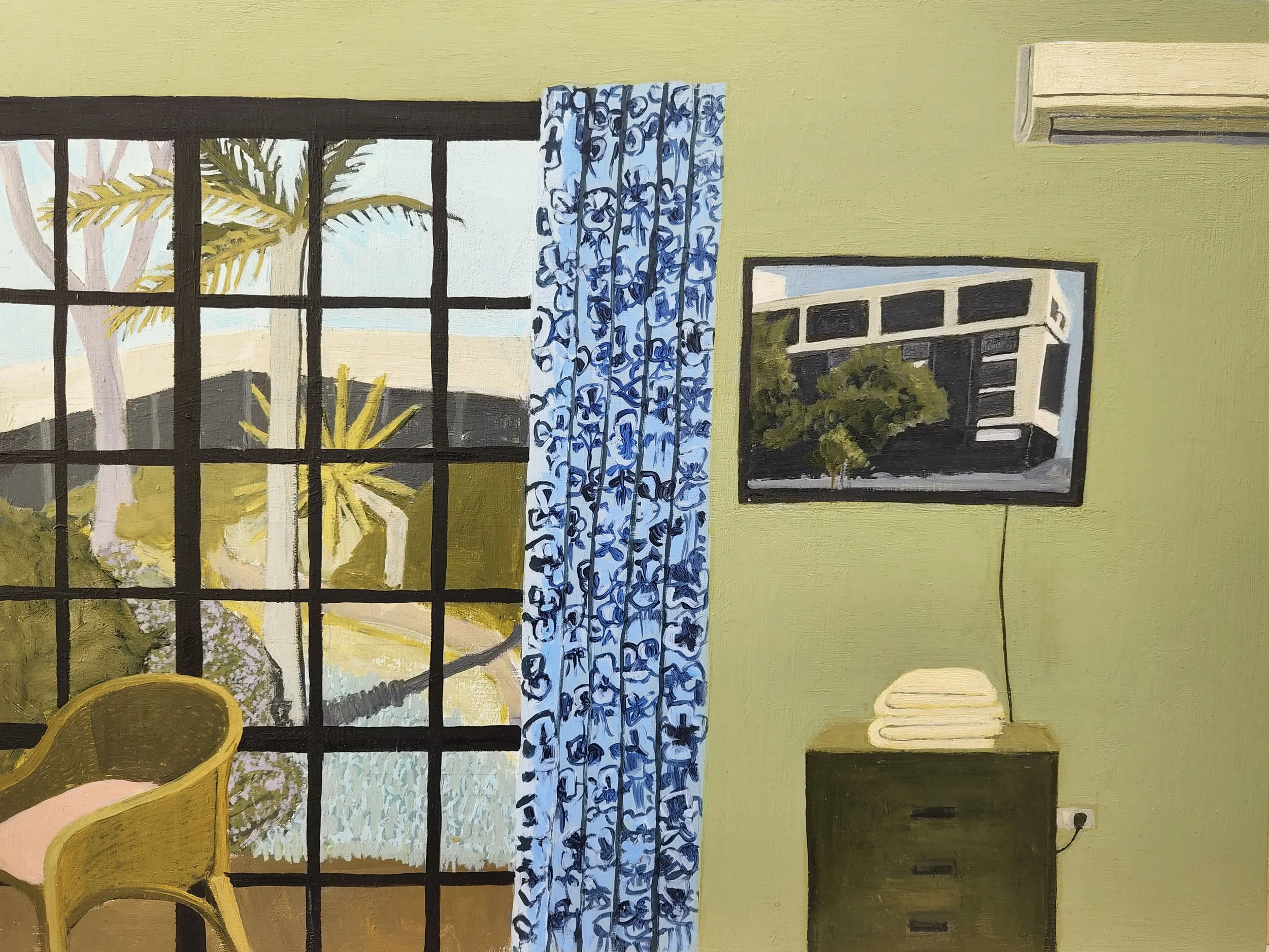  Jessica Wraight, Welcome, acrylic on board, 30 x 40cm, 2023 