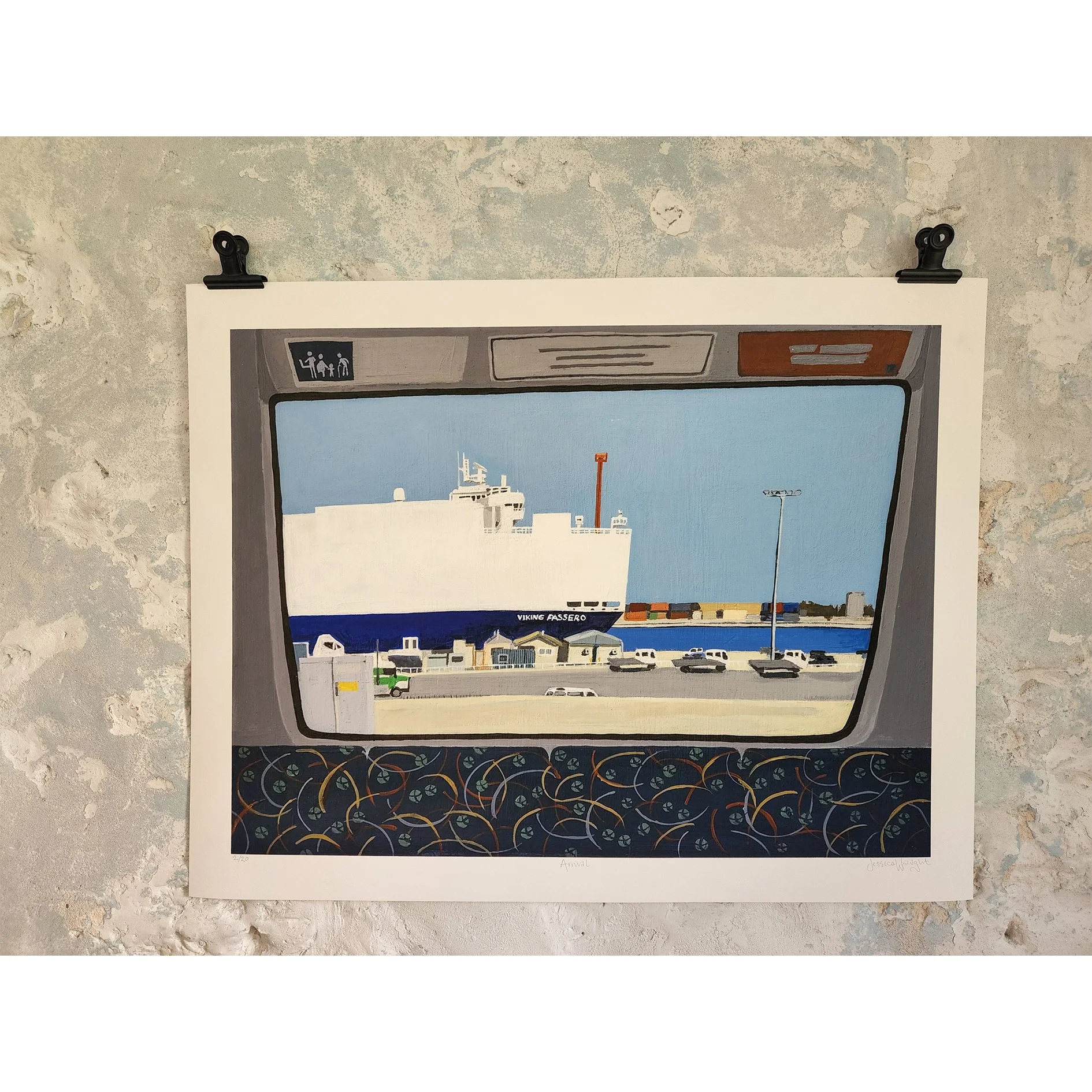 Arrival print blue wall square.jpg