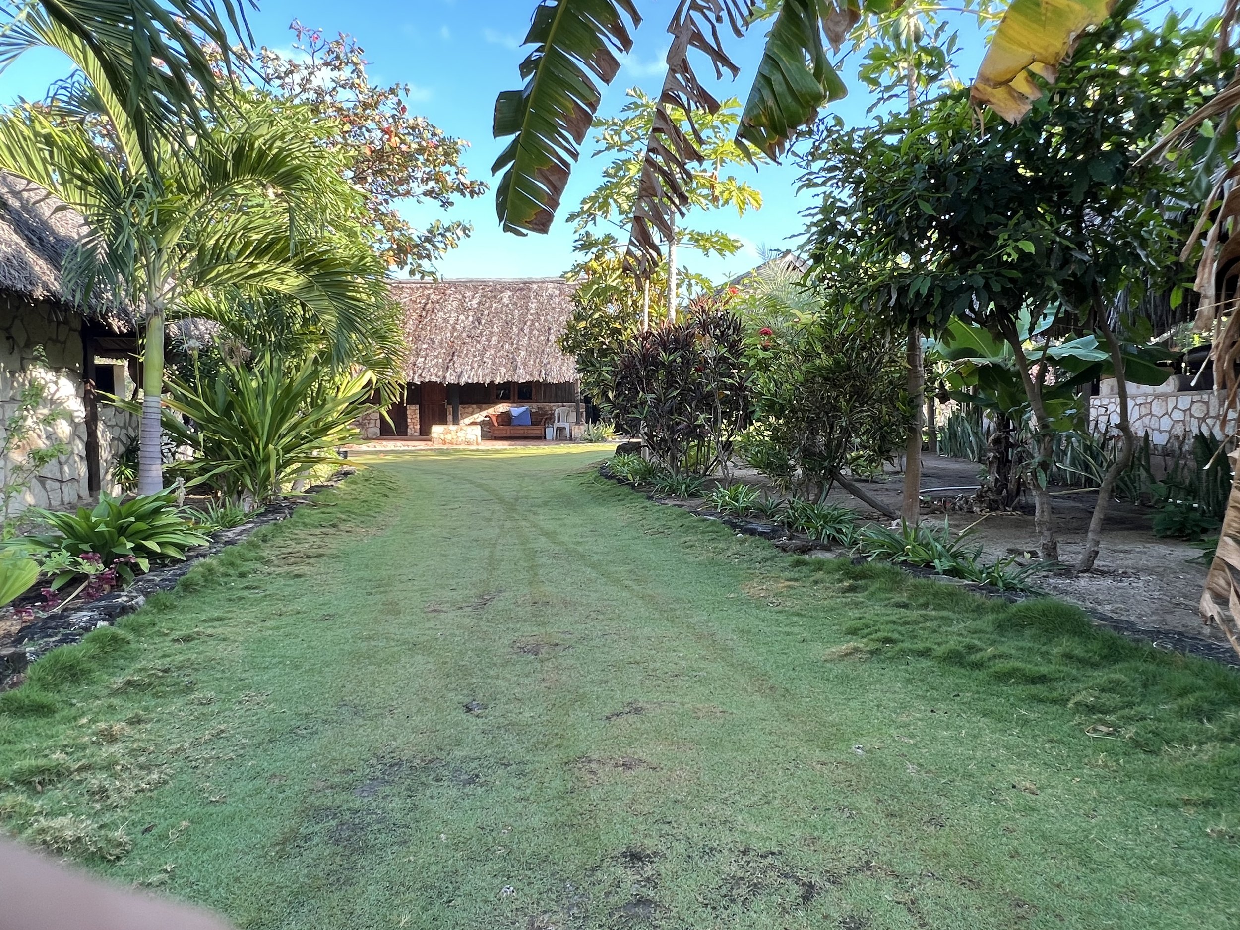 The grass is always greener at Lualemba Bungalows. 