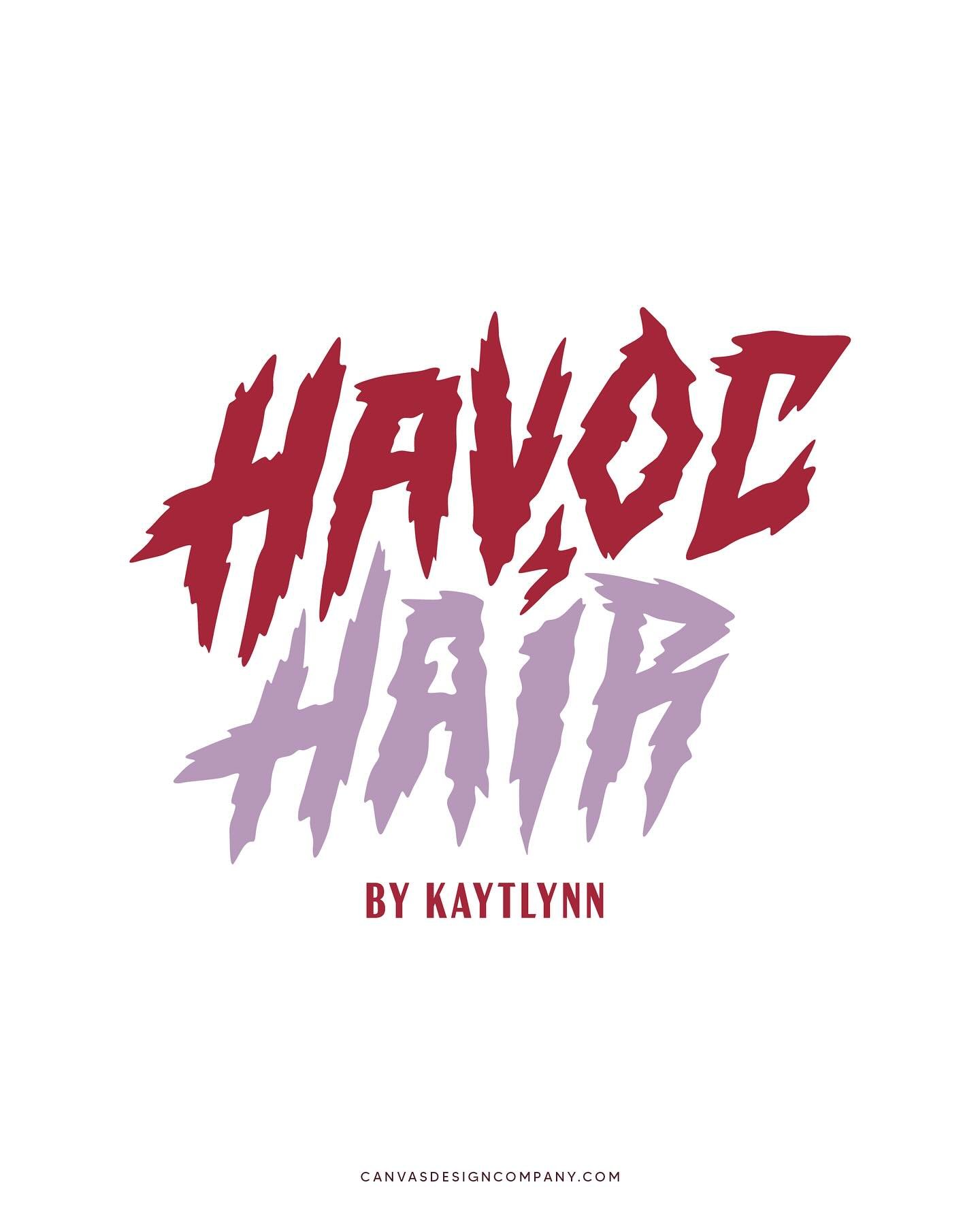 Recently got to help my friend @havoc.hair.ks with her rebrand! Happy to been able to help with the transition of going all in on yourself and  starting your own thing with some new logos!
More to come!
Go check follow @havoc.hair.ks! ✂️ 💇&zwj;♀️ ⚡️