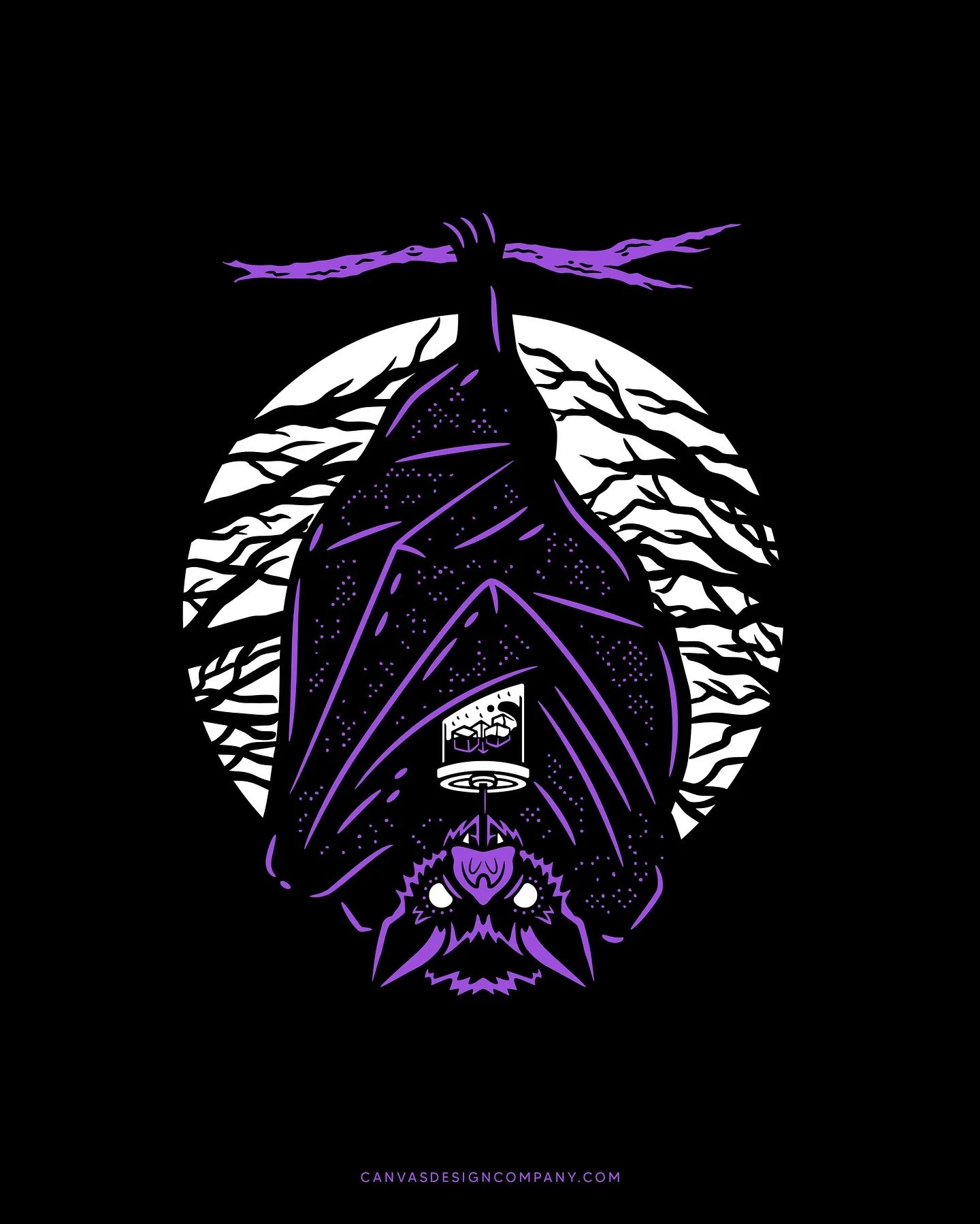 Iced Coffee, Day &amp; Night 🦇
.
Halloween vibes are in full swing and I&rsquo;m diving into #spookyart season 👻🎃
.
Snag this design as a sticker now at CanvasDesignCompany.com ✨
.
#icedcoffee #bat #spookyseason #illustration #design #canvasdesign