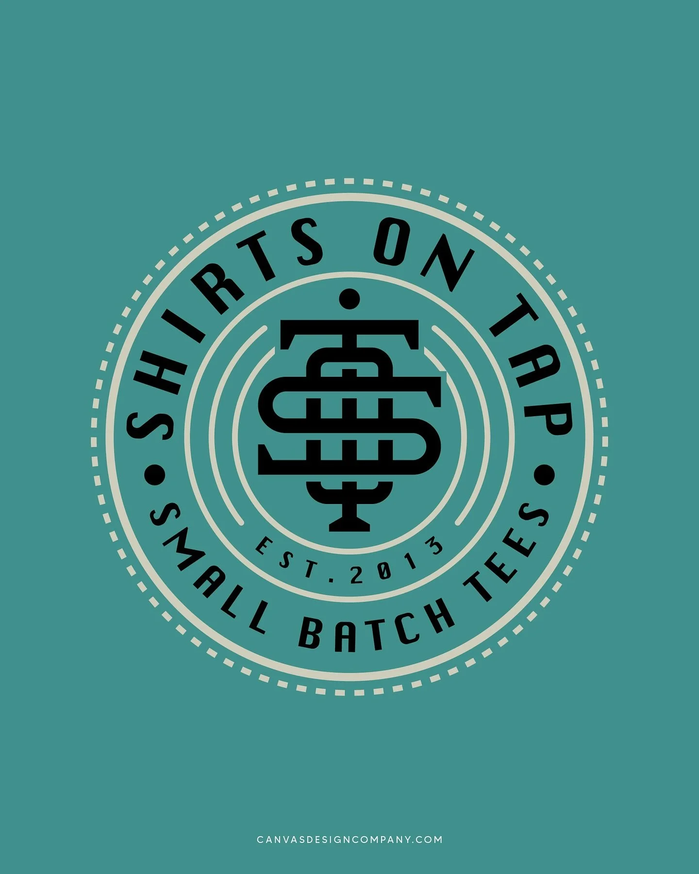 One of the favorite badges designed for @shirtsontap 📛
Shown here in a range of colorways, each one brings out a different vibe &amp; tone.
Which color combo is your favorite?
⬇️ comment below ⬇️ 
.
📧 Cam@canvasdesigncompany.com
Canvasdesigncompany