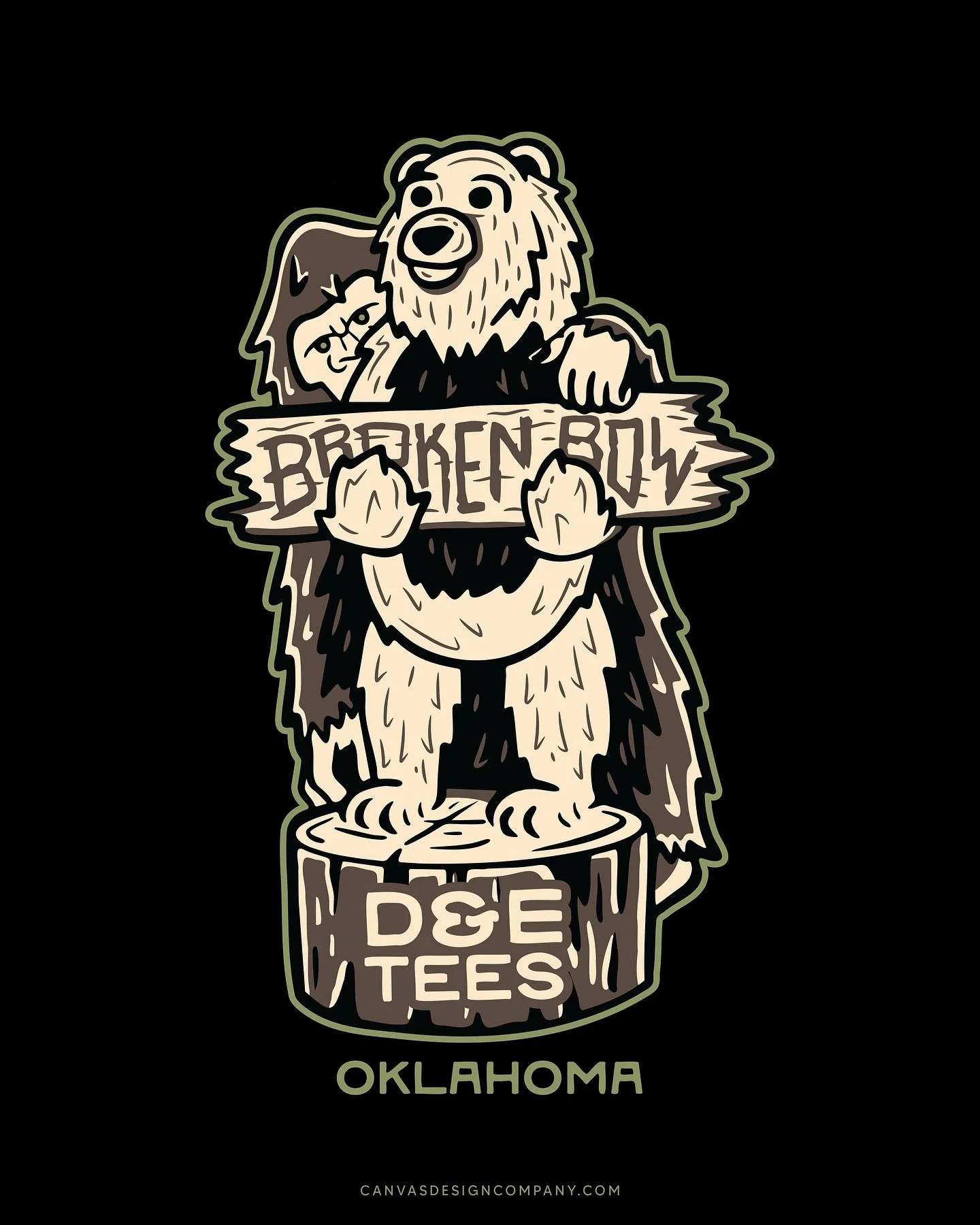 Not a #hallowen graphic but a sneak #bigfoot graphic for @deteesok made last year or so 🦶 🐻 
These brand graphics are always really fun to do!
#branddesign #illustration #canvasdesigncompany #design