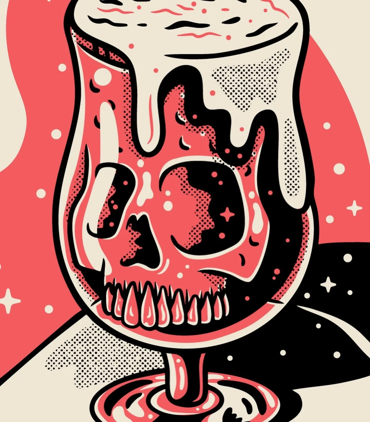 New #graphictee design for @shirtsontap! 💀 🍺 
.
Let&rsquo;s work on a rad shirt #graphic for your brand!
Email me at Cam@canvasdesigncompany.com 📥 
Canvasdesigncompany.com
.
#shirtsontap #canvasdesigncompany #graphictees #design #skull #illustrati