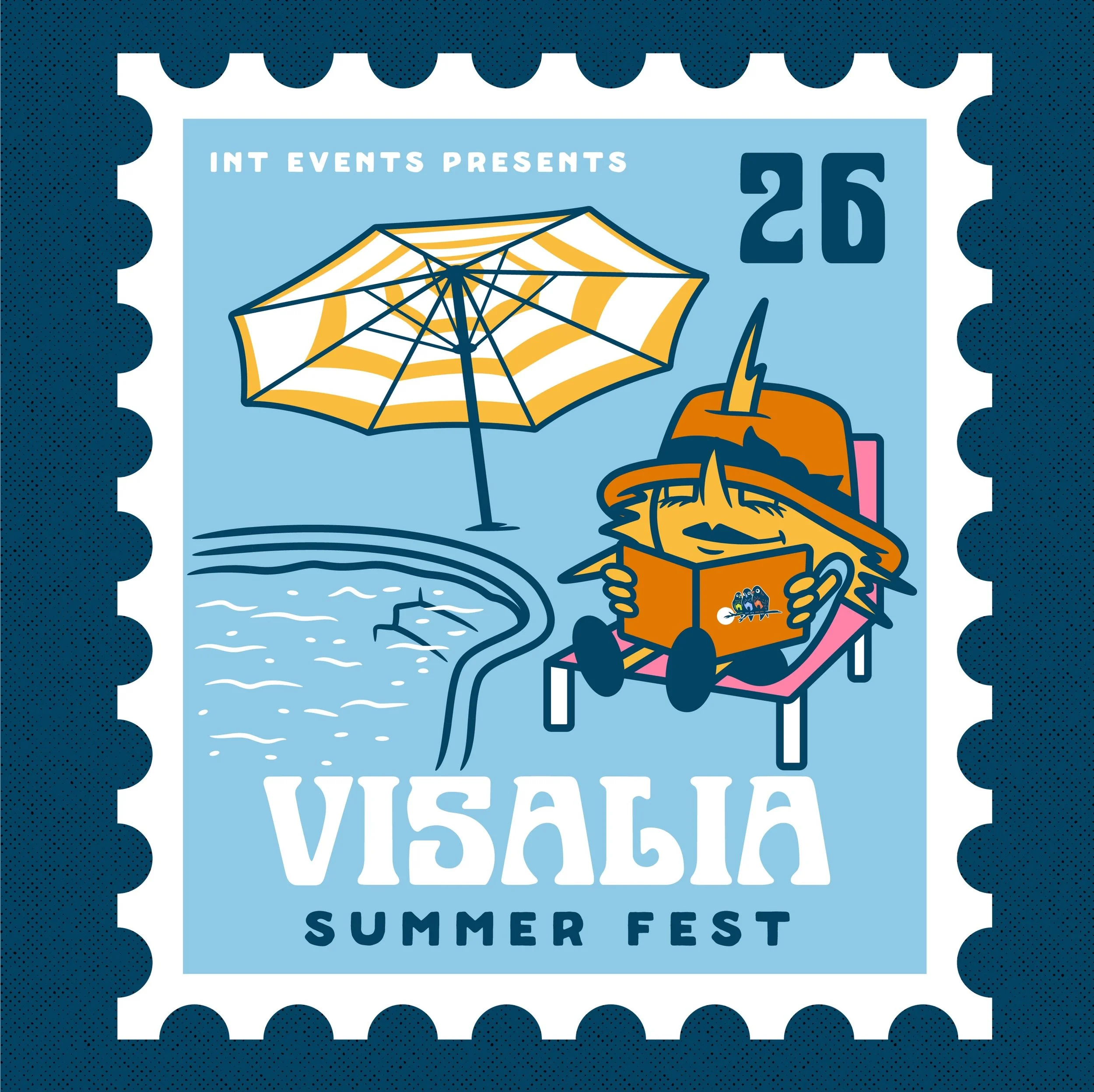 These cute little stamp graphics came out so cool. 🌞 Always fun getting to try new things for @itsaneighborhoodthing&rsquo;s Visalia Summer Fest!
Saturday July 25th! Mark your calendar 🗓️ 
.
#visaliasummerfestival #itsaneighborhoodthing #canvasdesi