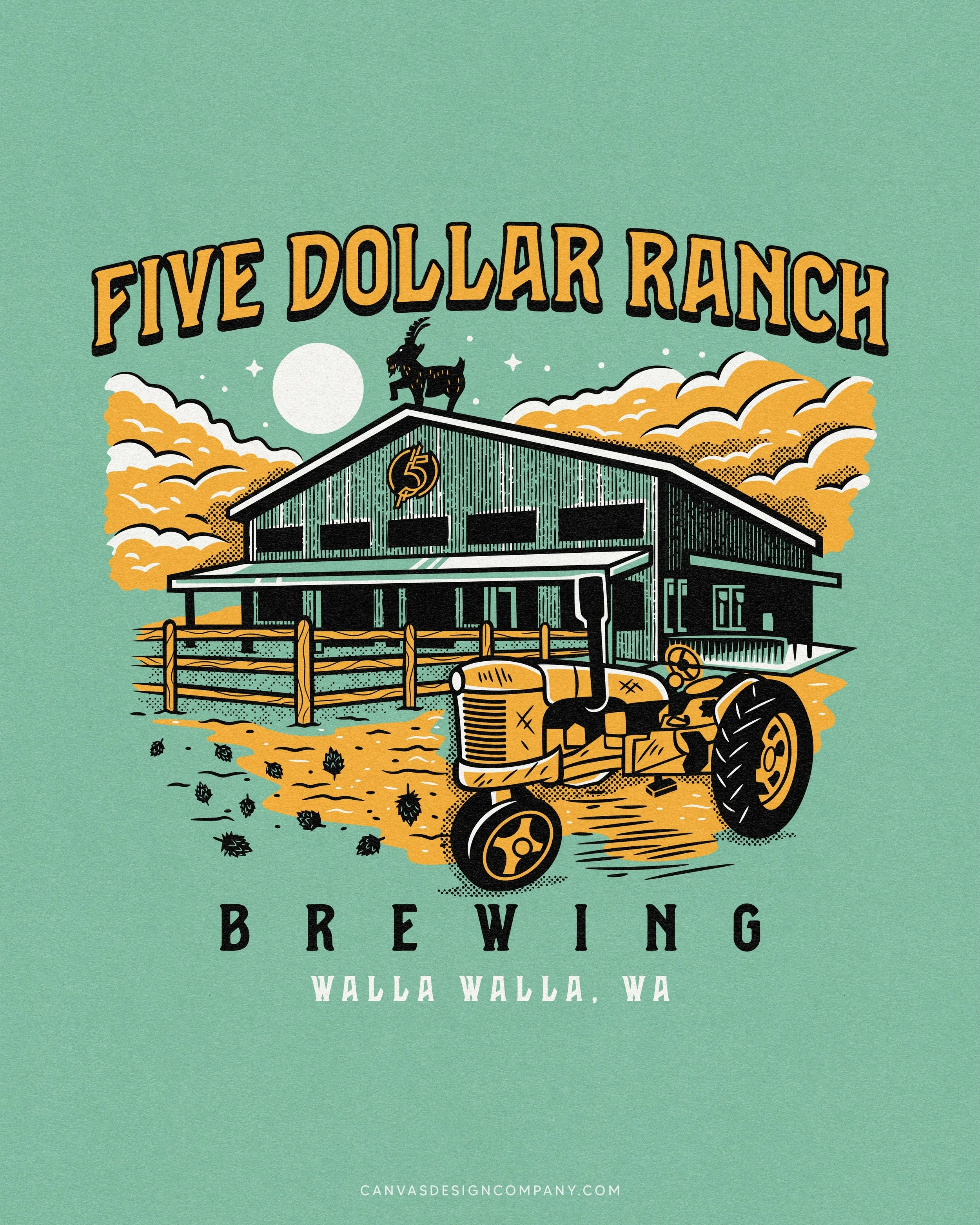Here&rsquo;s a new graphic tee for @fdrbeer out of Walla Walla, Washington! 🍻 
It&rsquo;s a part of this months @shirtsontap subscription box! 
Designed for dark and light garment colors 👕 
.
Need a new graphic tee or artwork for your brewery? Let&