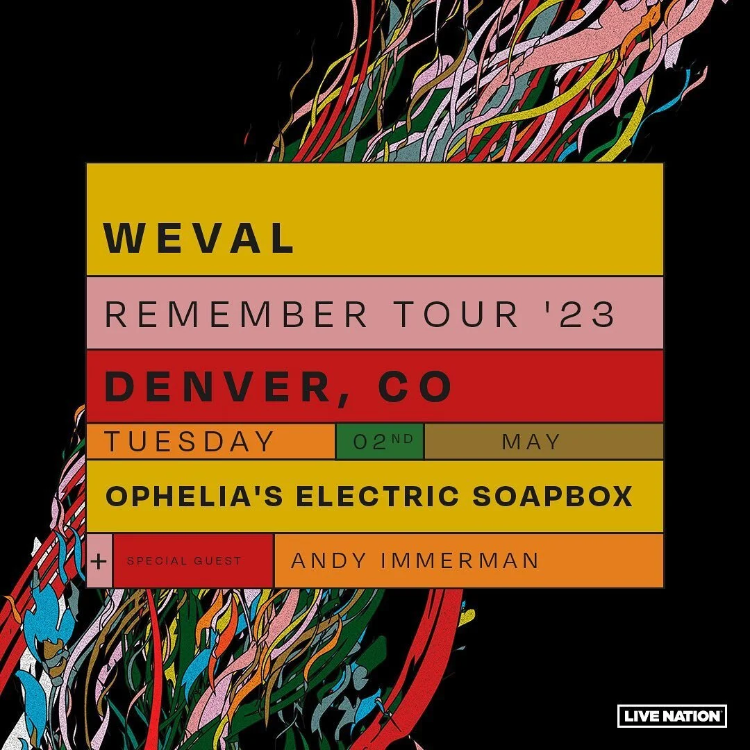 Pumped to announce I&rsquo;ll be opening for @weval_ at @opheliasden on May 2nd. I&rsquo;ve loved Weval&rsquo;s music for years so I&rsquo;m so excited to open for them. Ticket link is in my b i o 🚀