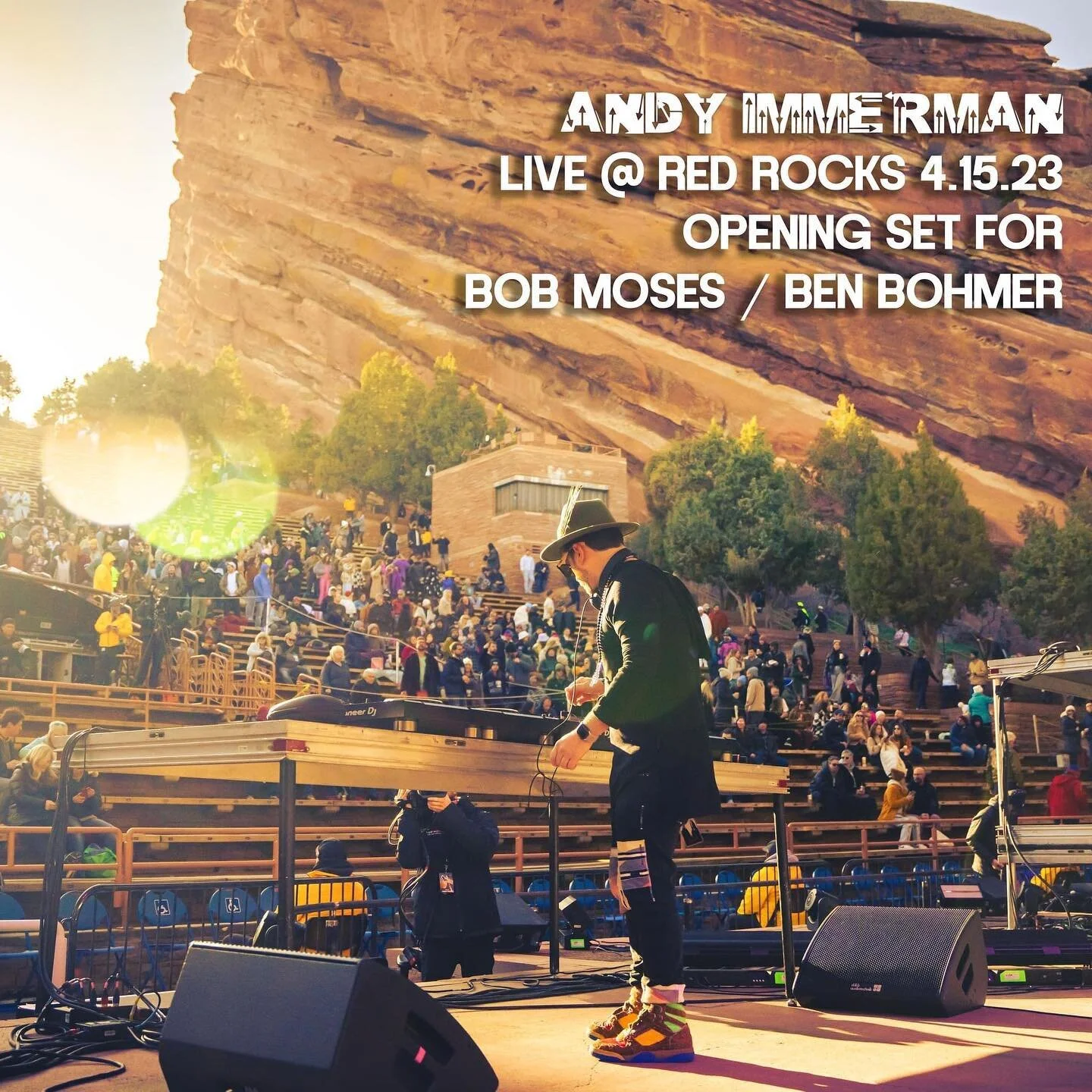 Without further adieu, here&rsquo;s the recording of my opening set for @bobmosesmusic &amp; @benbohmermusic on Saturday at @redrocksco. This was such a special moment for me because I played all my own productions at my favorite venue in the world. 