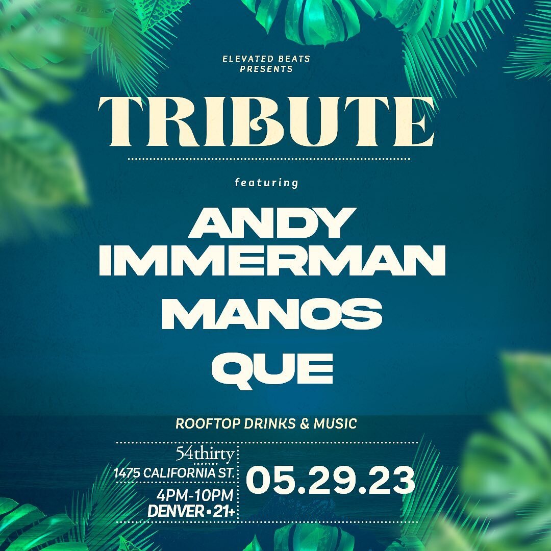 Mark your calendars, folks! 🗓️ This Memorial Day, I'm thrilled to announce that I'll be playing a show with my talented friends @manos.sounds and @quemuzik at the stunning 54thirty rooftop 🎉🎶☀️ It's been a while since we've been able to perform to