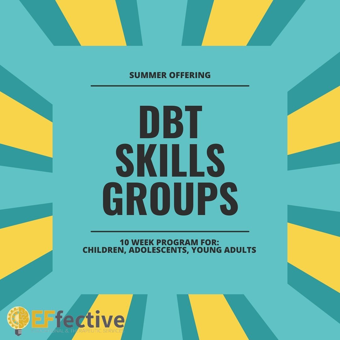 EFfective Services is now offering a 10-week Dialectical Behavior Therapy (DBT) program tailored for children, adolescents, and young adults. Designed to foster emotional and behavioral growth, this program includes both individual and group sessions