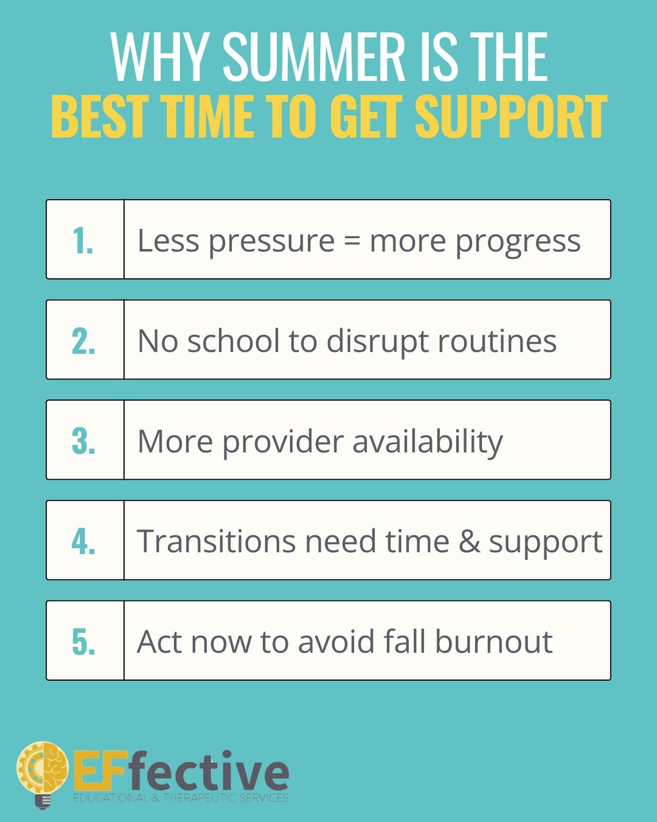 At Effective Services, we work with families to build strong foundations before the next school year begins. Don&rsquo;t wait for things to escalate&mdash;use summer to reset, rebuild, and move forward. Visit our website at www.effective-services.com