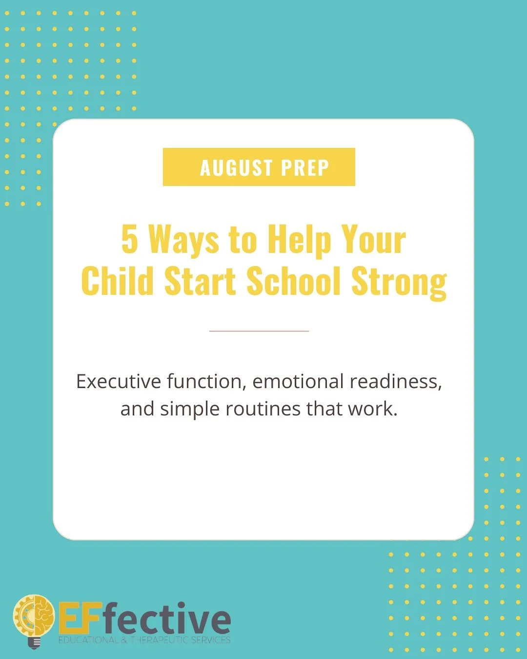 Need More Support? We&rsquo;re Here. We help kids build emotional regulation, focus, and school readiness with real strategies that stick. Email us at info@effective-services.com to learn more!