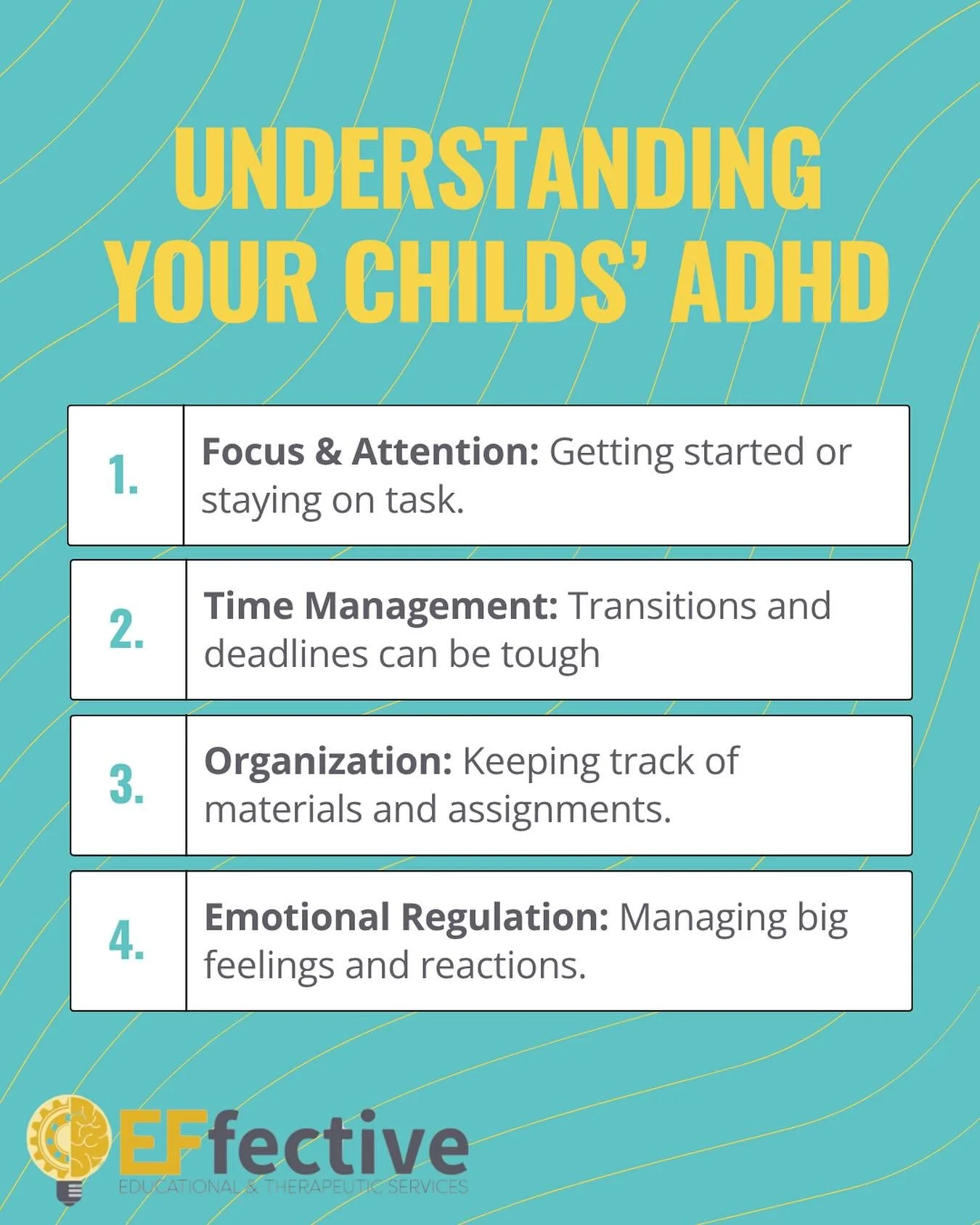 Children with ADHD often face daily challenges that can affect school, routines, and relationships but with understanding and support, they can thrive. At Effective Services, we equip children with the necessary tools to face these challenges head on