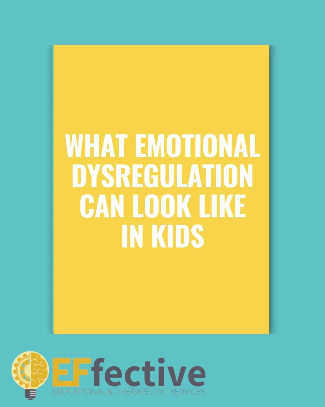 Emotional dysregulation can show up in many different ways for children. These responses are not intentional behaviors, but often reflect challenges with developing emotional regulation skills. With the right support, children can learn strategies to
