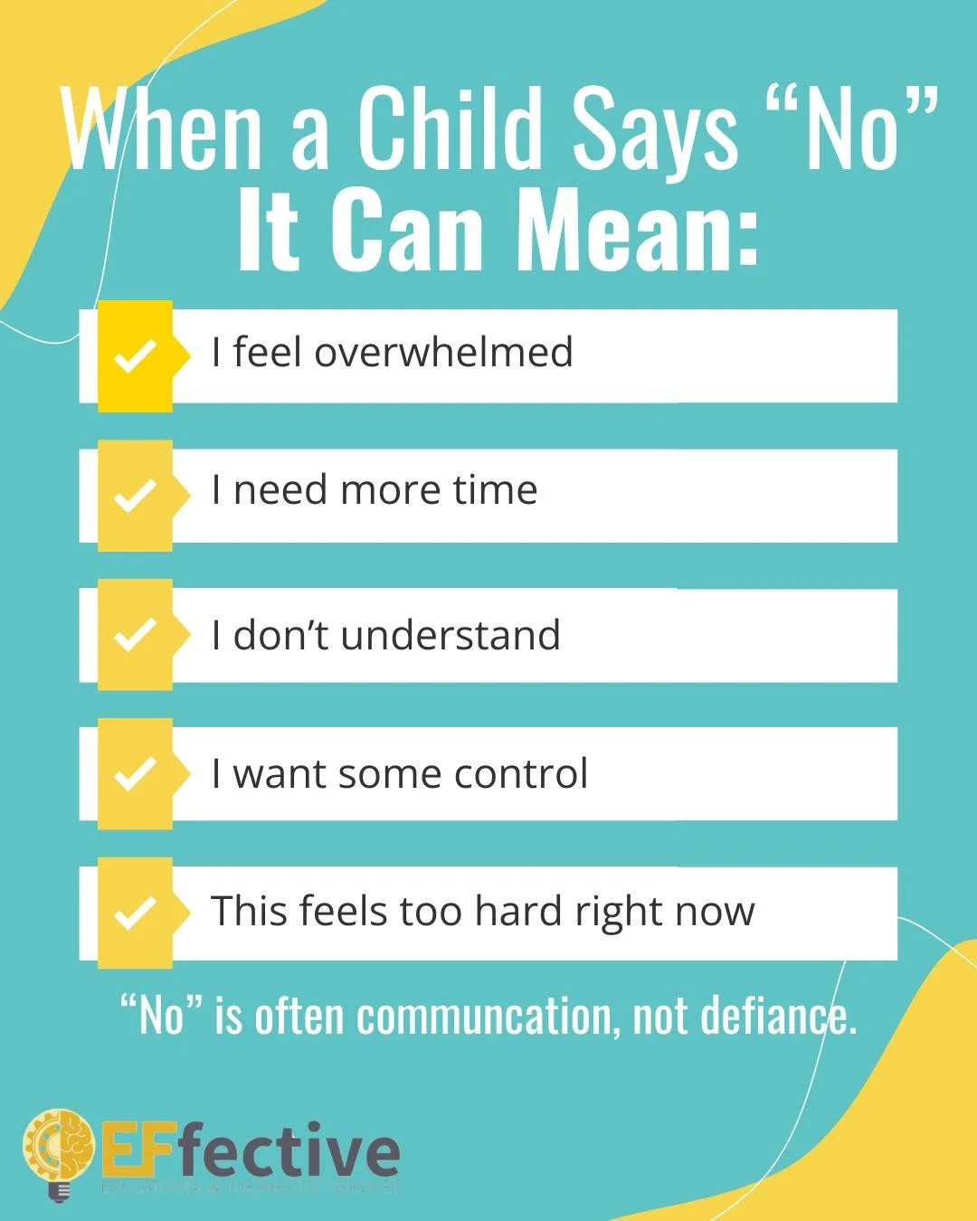 When a child says &ldquo;no,&rdquo; it is often interpreted as defiance. In many cases, it reflects a child feeling overwhelmed, needing more time, or struggling to process what is being asked. These responses are not intentional, but show a child tr