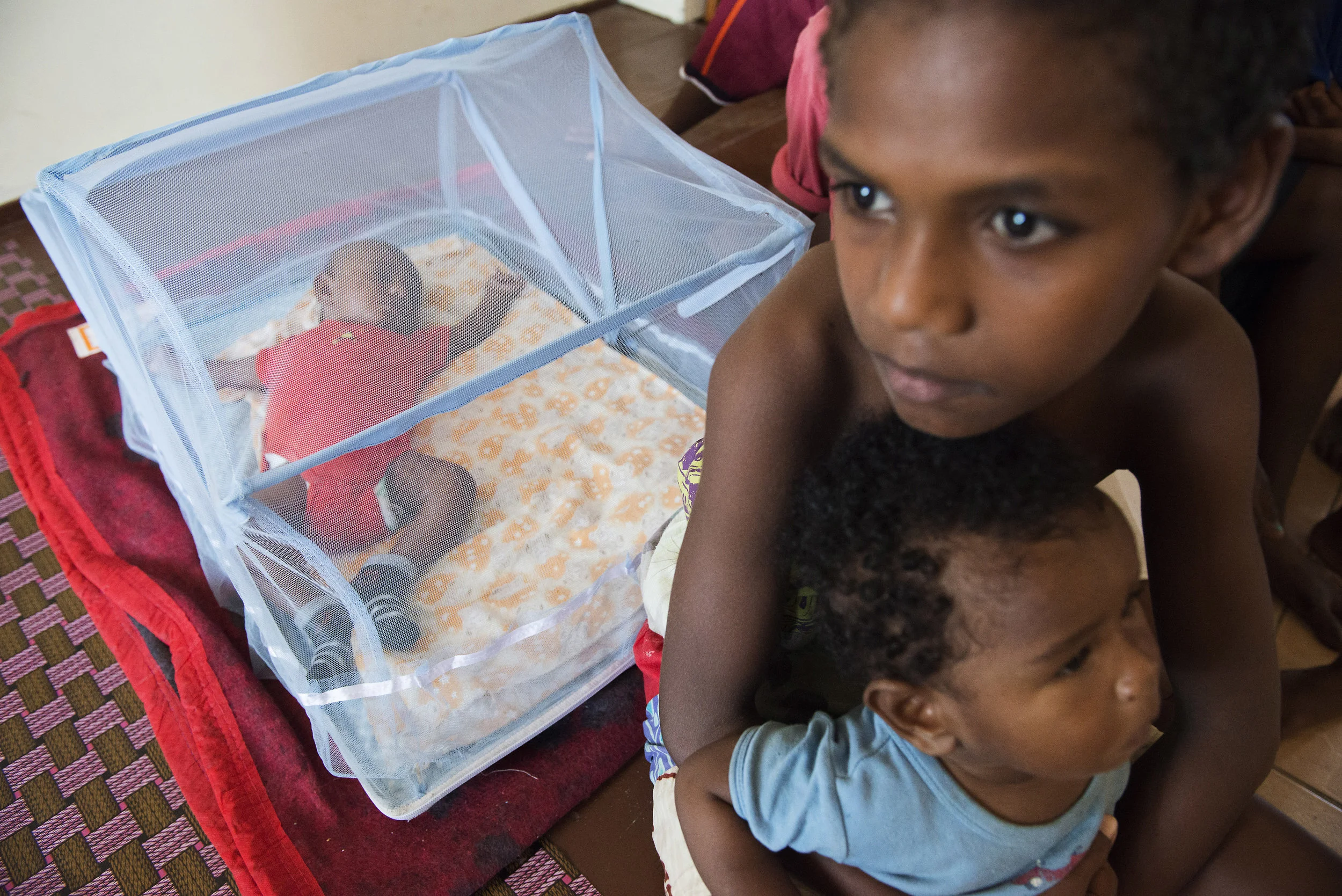 Evacuation centre after Cyclone Winston. Viti Levu, Fiji. 2016.