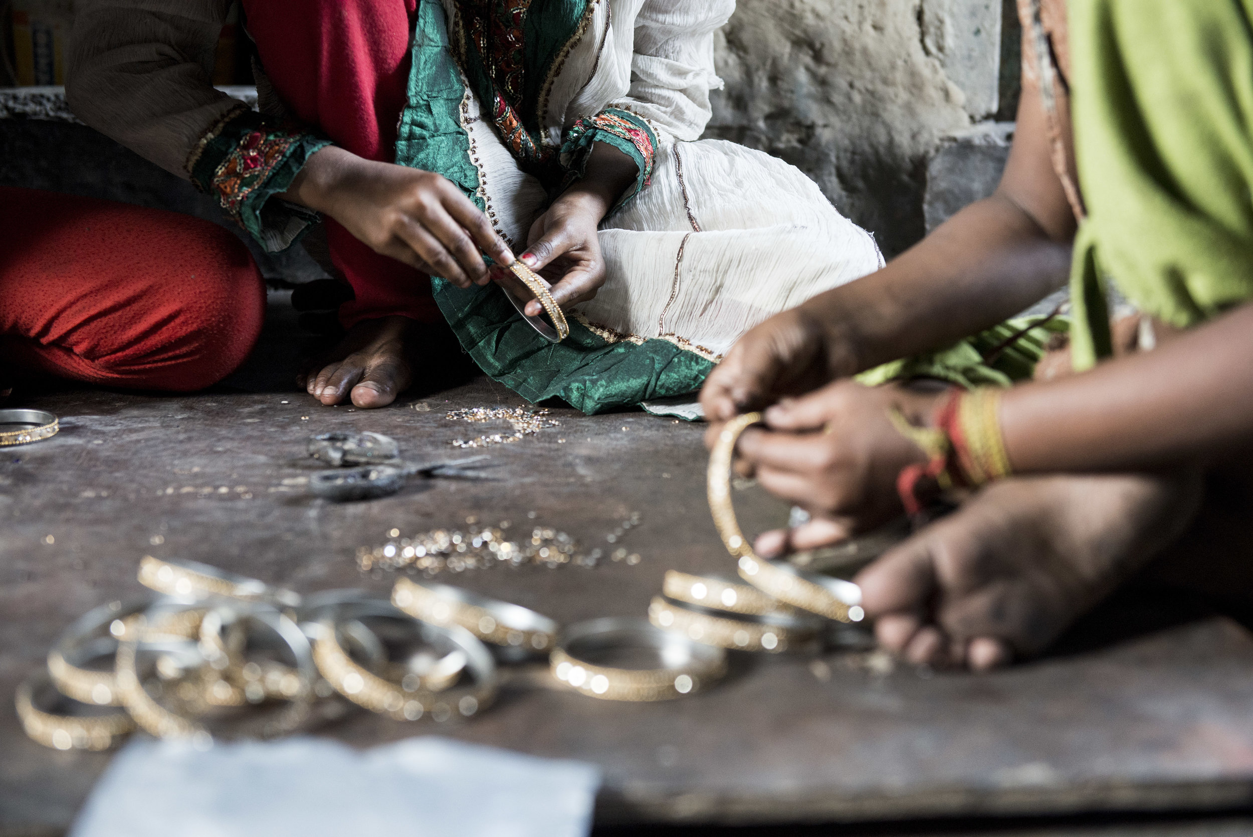  Child Protection program in bangle making village. Kolkata, India. 2015. 