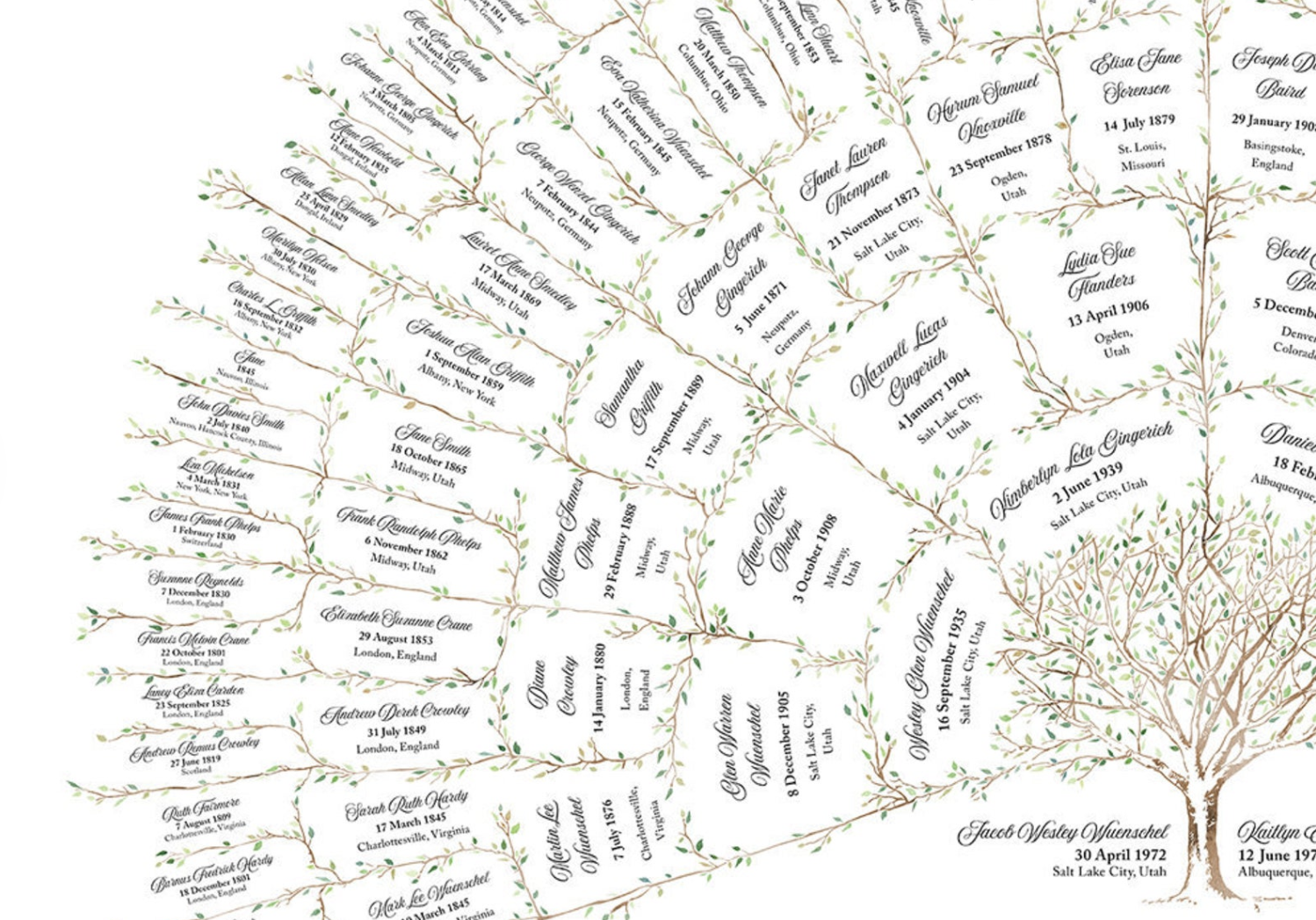 The knowledge that if you look at a family tree, those branches spread out fast.&nbsp;(photo from Etsy)