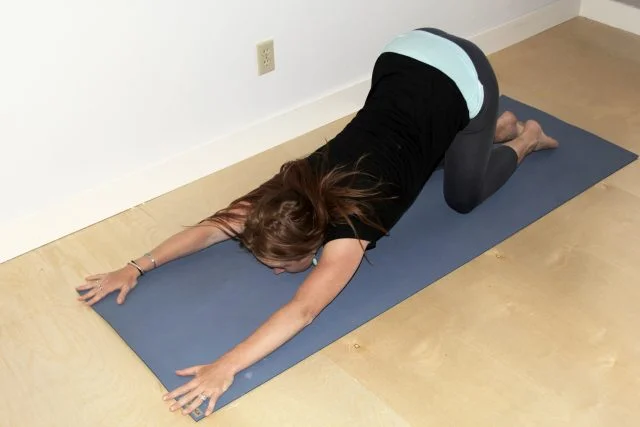 yin yoga-melting heart pose