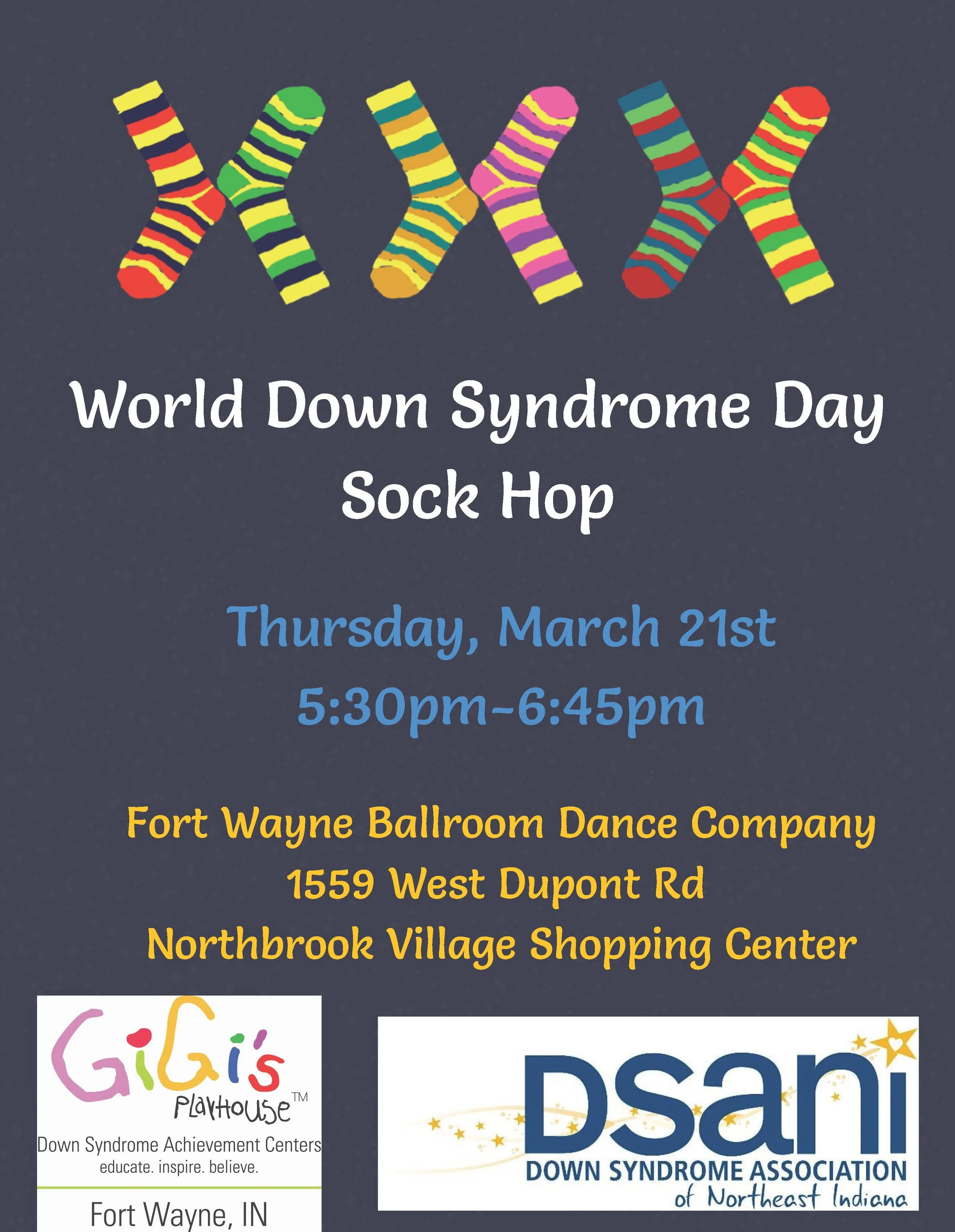 World Down Syndrome Day Sock Hop