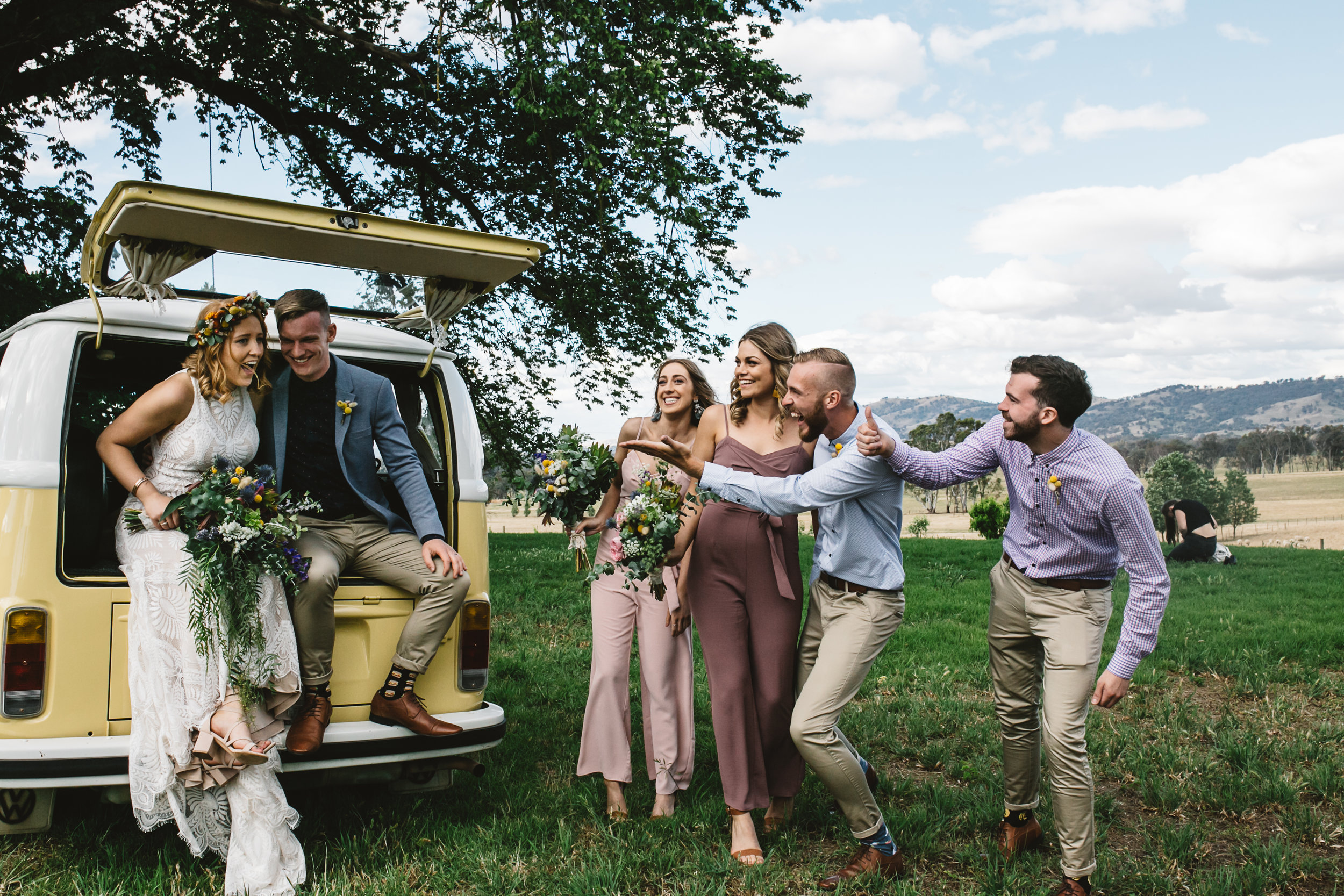 Kombi van on your wedding day 