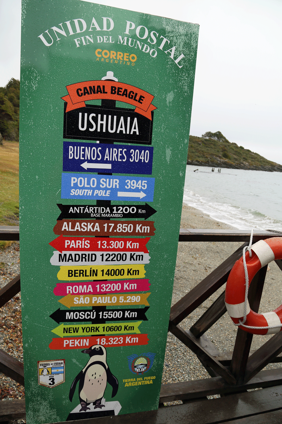 The southernmost post office on planet Earth is found in the park.