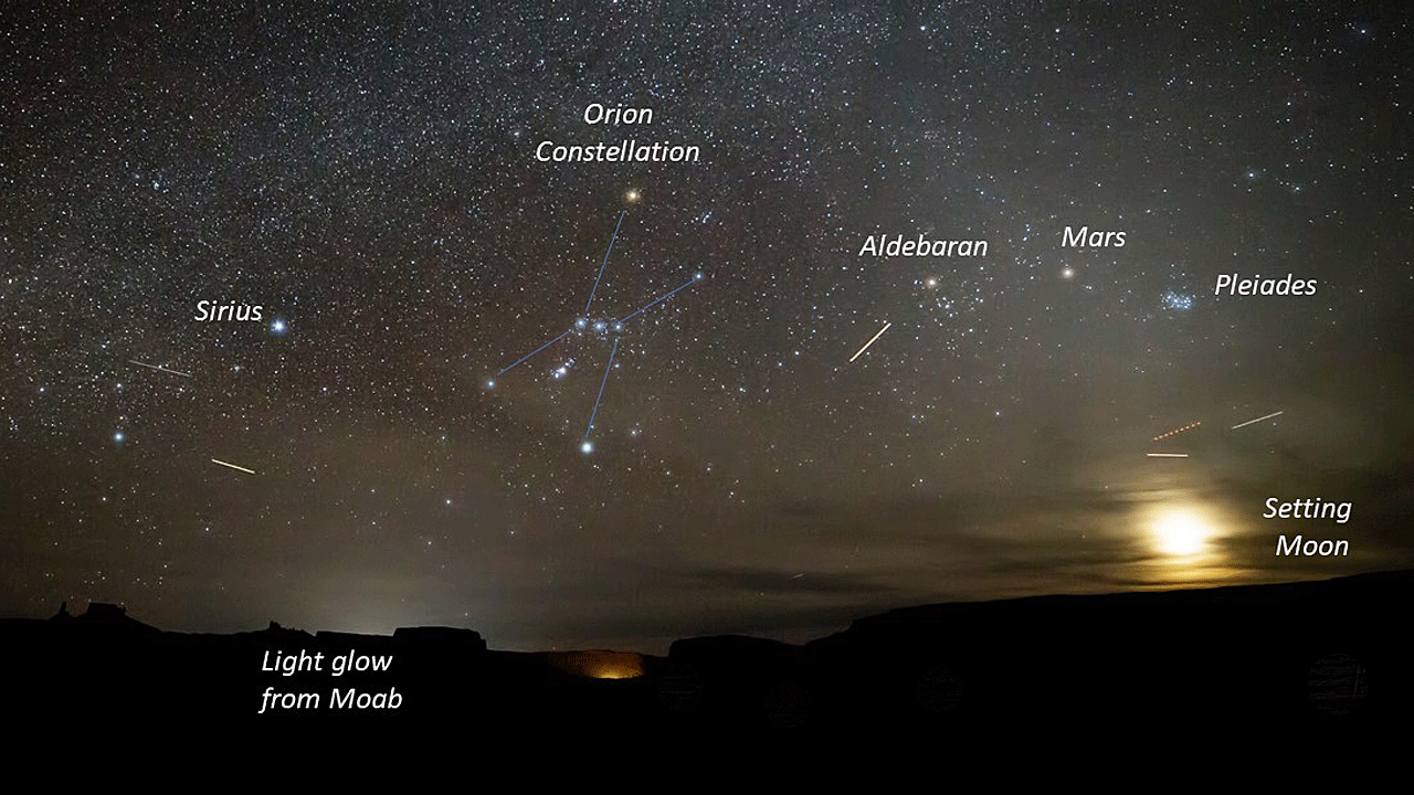 This is a 20 sec exposure, hence the airplane trails in the image.