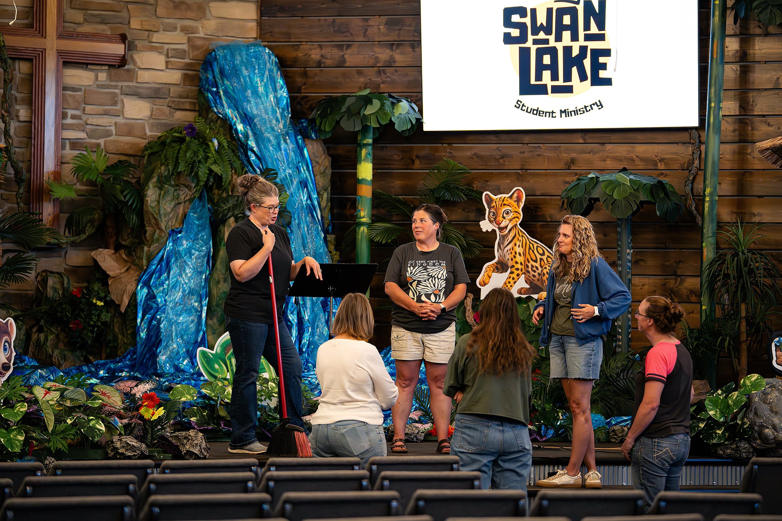 We are all decorated for VBS!

We&rsquo;ll see you tonight at 6:00, We can&rsquo;t wait to dive in to the Word with you!

There is still time to register at swanlakechurch.org or at the door!