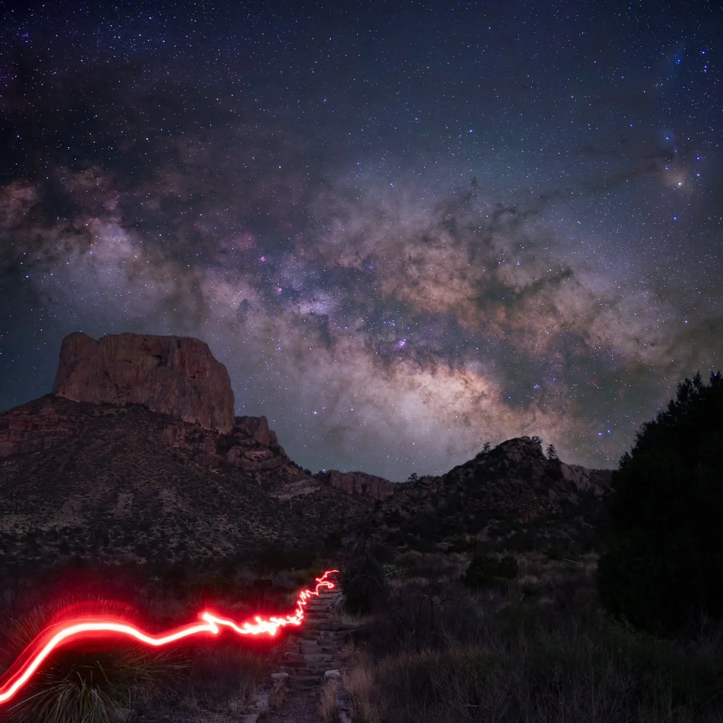 Night hikes on the window trail in Big Bend National Park. #milkyway #nationalpark #natgeoyourshot #igtexas #nightscape