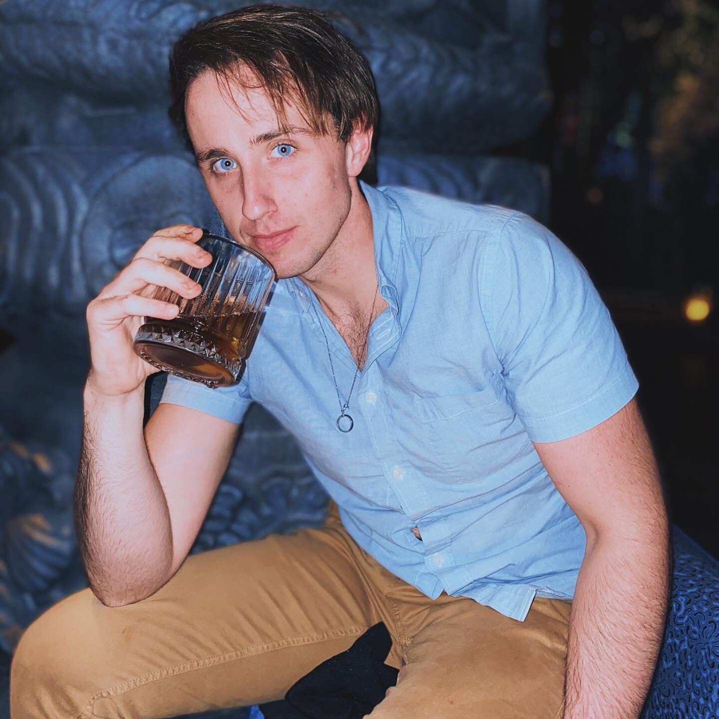 BLUE &amp; WHITE. I prefer my glass half full. #love #actor #life #style #summer #me #lifestyle