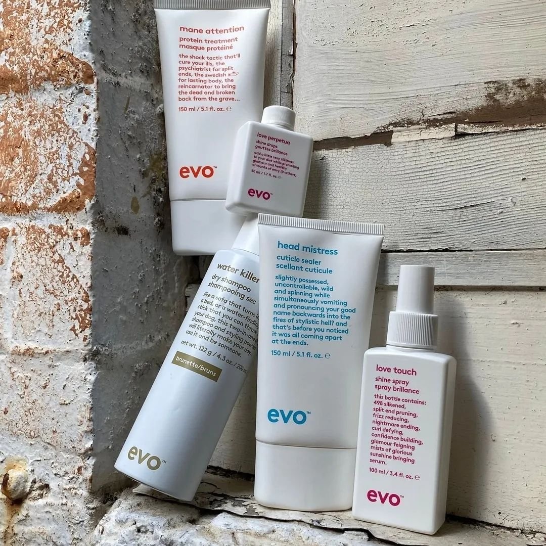 There are so many reasons we love @evohair 

- performance forward (the shit works!)
- integrity and care for the Earth 🌍 (partners with so many amazing non profits and has intention when choosing packaging, ingredients etc.)
- they're fun (like us 
