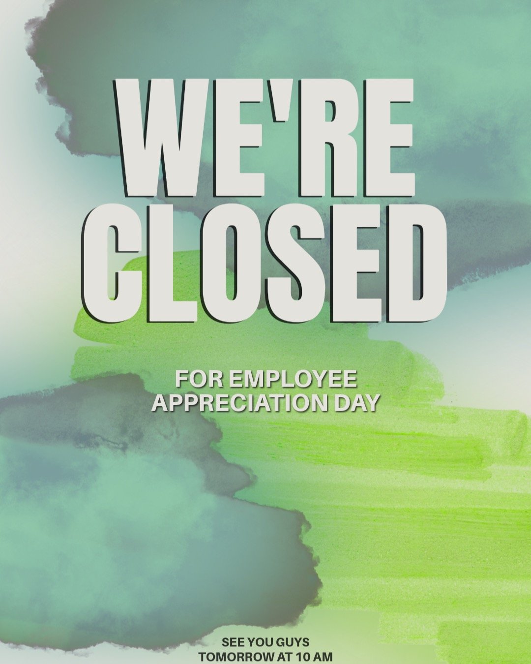 BRB &mdash; salon crew is out doing important business (aka celebrating how awesome we are). 🪩🚣&zwj;♂️🍹
Doors swing back open tomorrow at 10am!