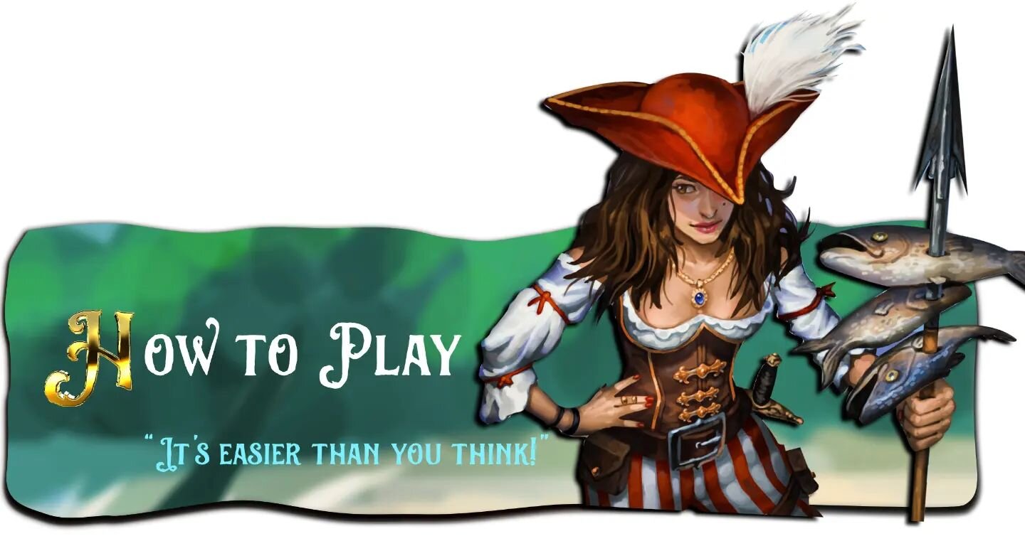 Here's the &quot;How to play&quot; banner image I just whipped up for the new #kickstarter campaign. 
Beneath it, I plan on having some simple GIFs illustrating the core rules. Fun fact: GIFs are incredibly hard to craft properly. Wish me luck! 

#bo