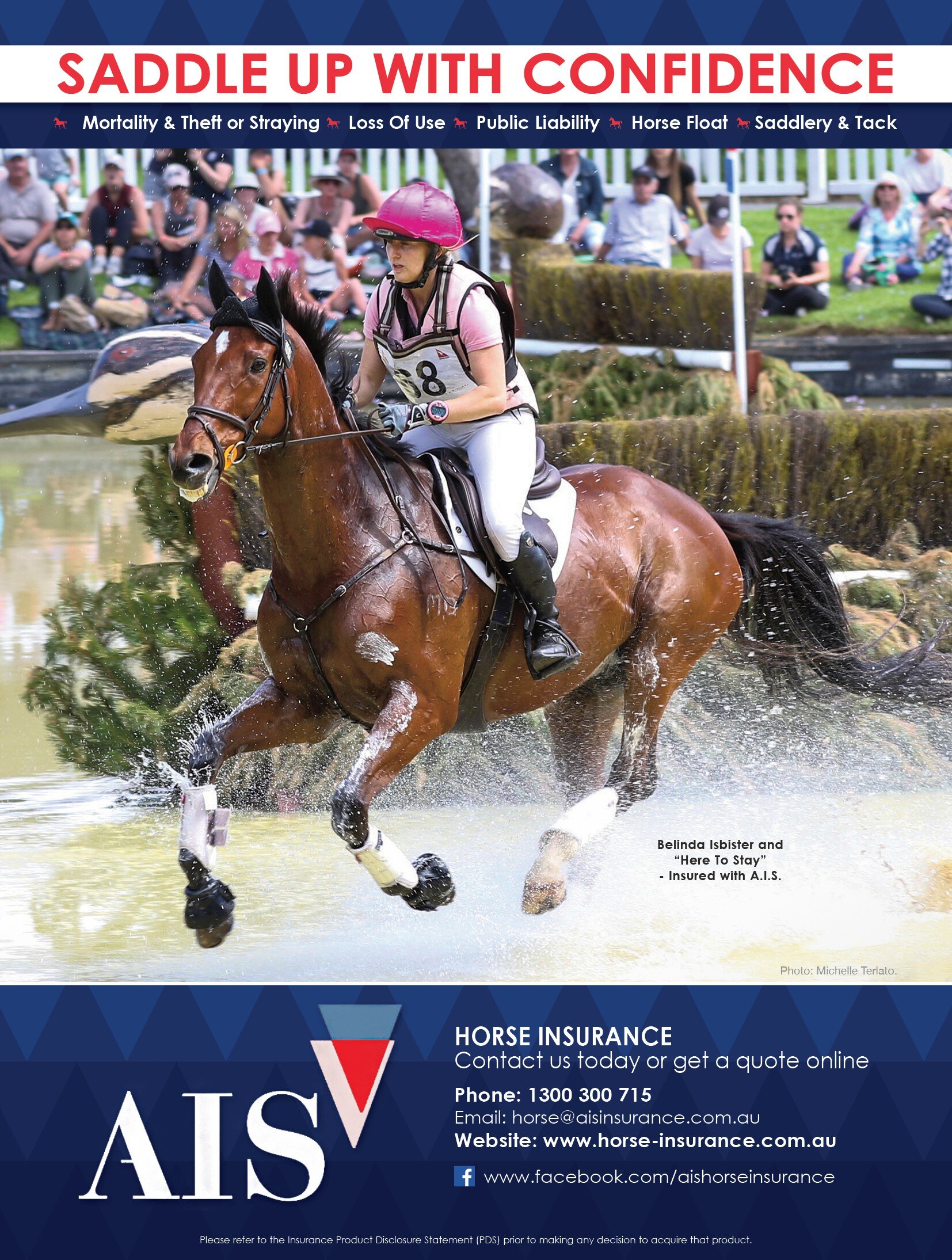 Horse Deals Back Cover Photo of Belinda Isbister at Adelaide 3 Day Event 2018 © Michelle Terlato Photography