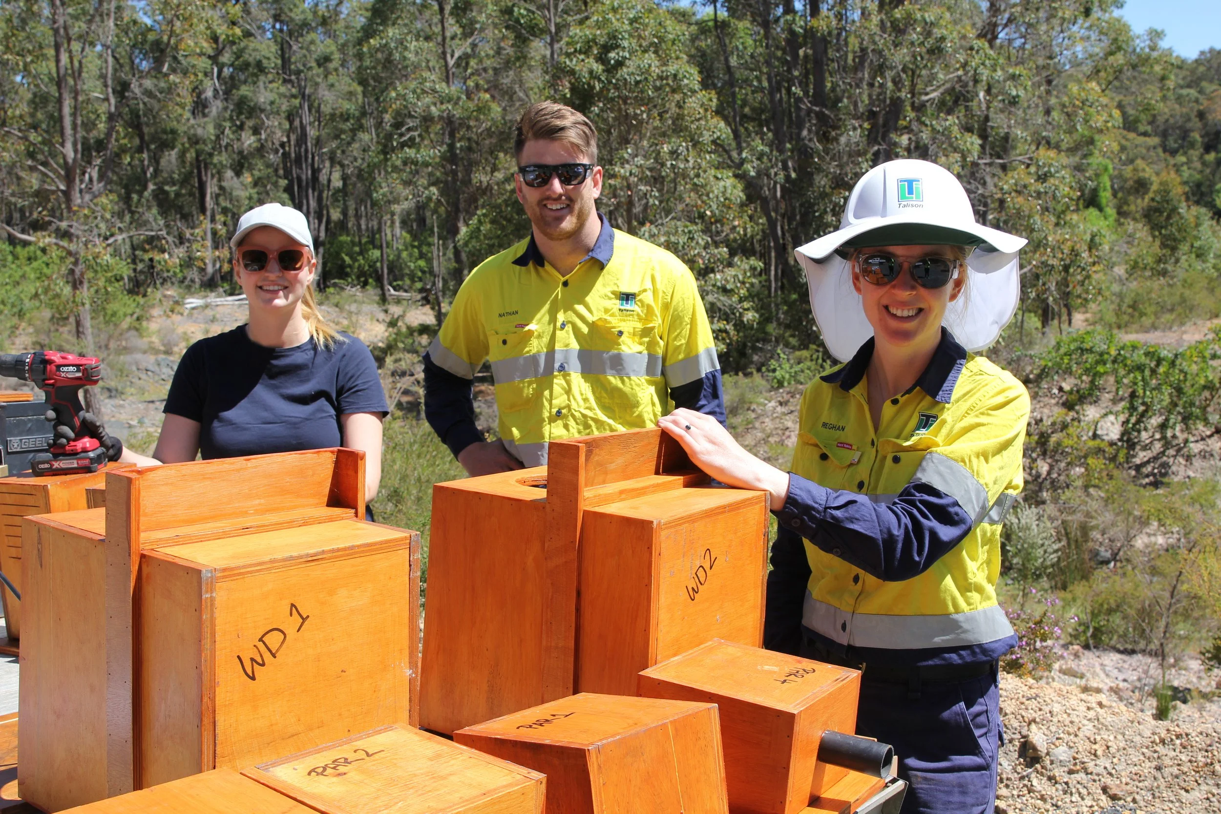 Birdboxes installed at Schwenke's Dam