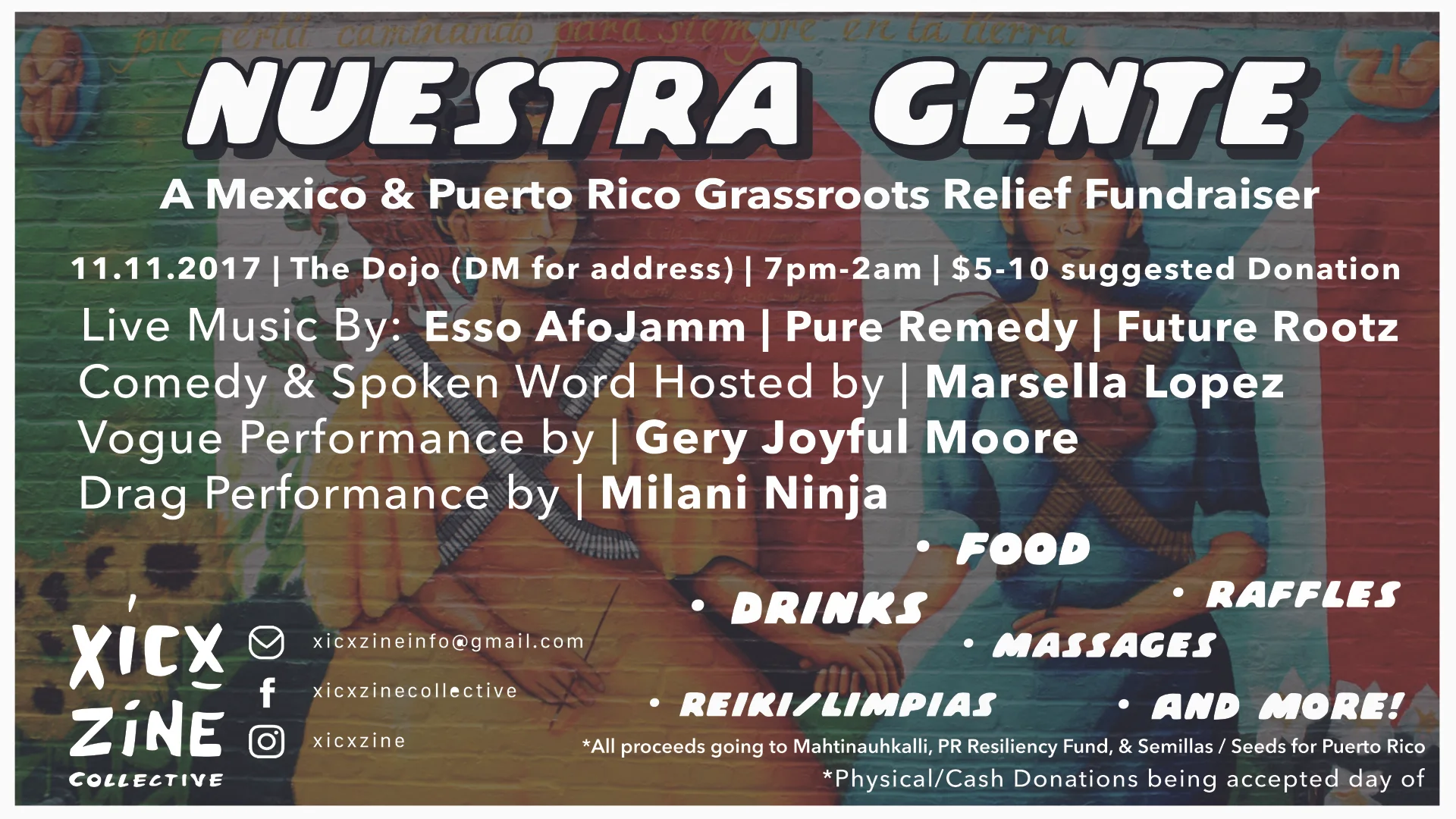  Facebook promotional flyer. follow them on Facebook @xicxzine 