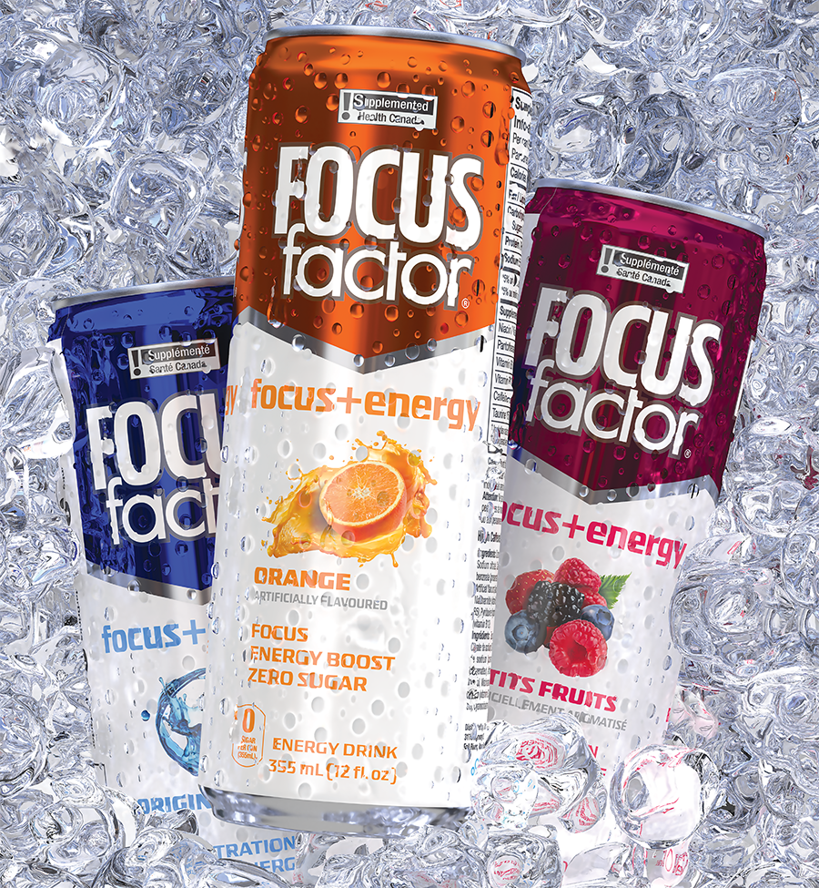 Focus Factor Energy Drinks - Canada 