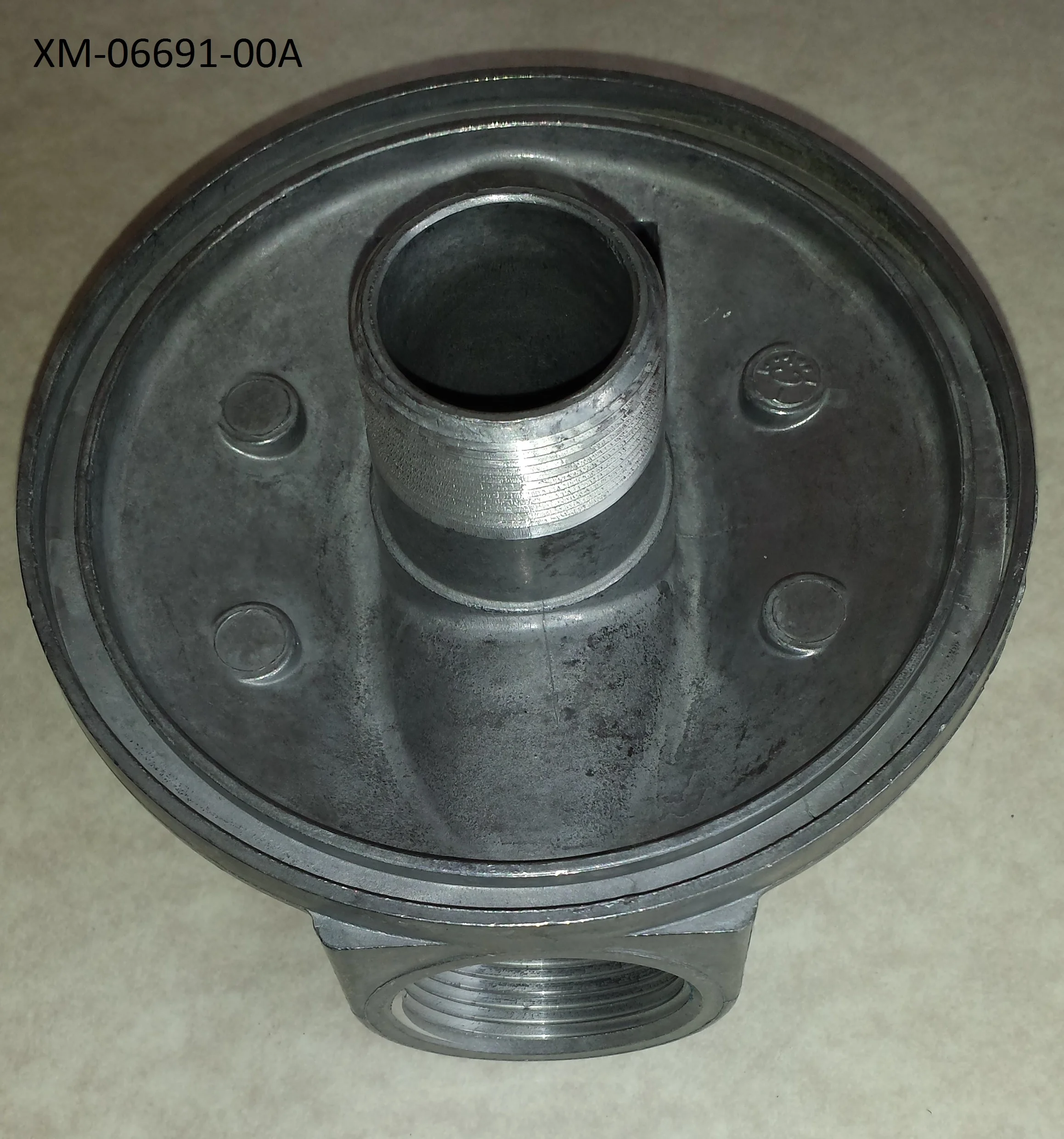 BASE PARA FILTRO DE ACEITE HIDRAULICO CON BY PASS