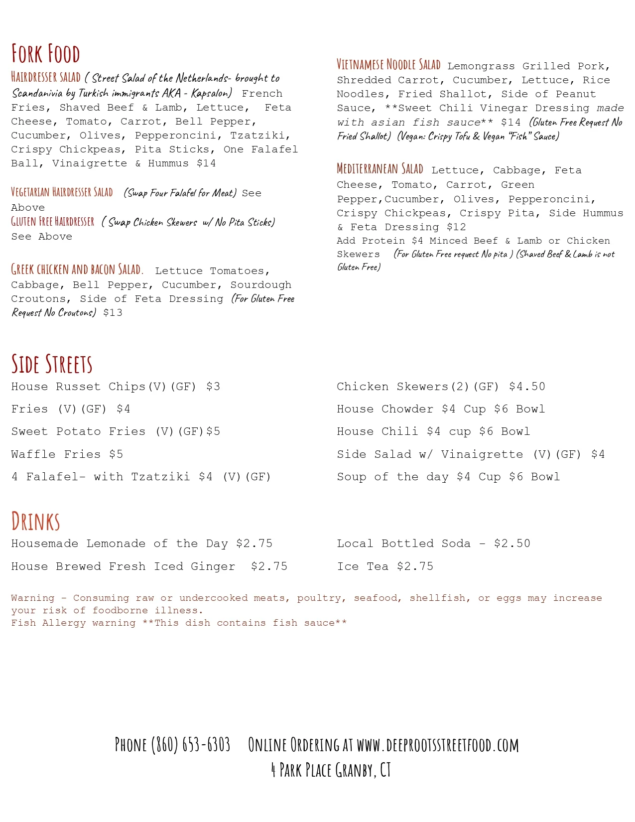 Grassroots Ice Cream Deep Roots Street Food Granby Ct