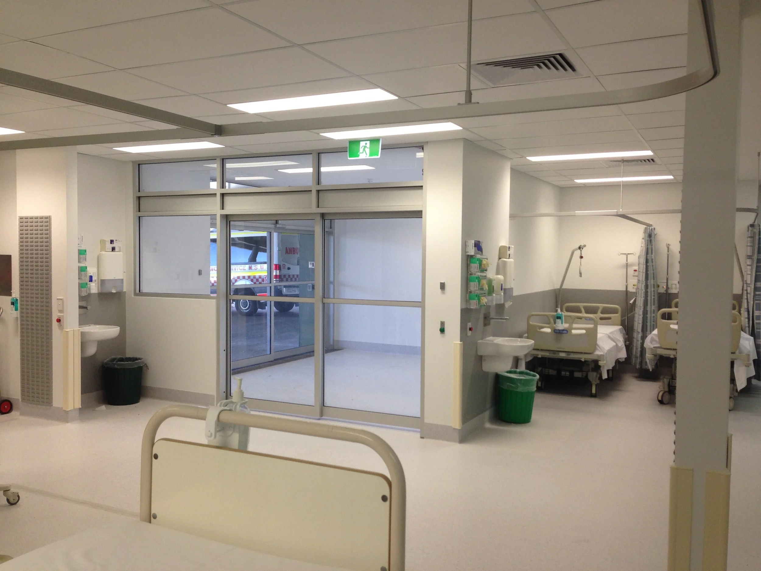New ambulance entrance within operational ED.