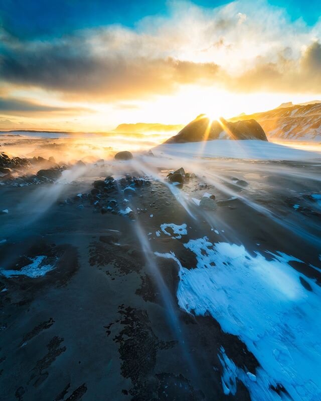 I don't' know why, but every time that I start writing a caption for an Iceland photo, it always starts with &quot;crazy&quot;. ⁠
⁠
How can you rephrase &quot;crazy sunset on a crazy glacier with crazy wind?&quot;. A yeah, add also &quot;crazy cold&q