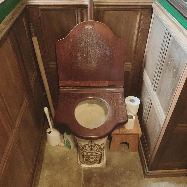 Not sure of exact date but from a 15th century manor &lsquo;Westwell Manor&rsquo; #toilets #toilet #toiletsofinstagram
