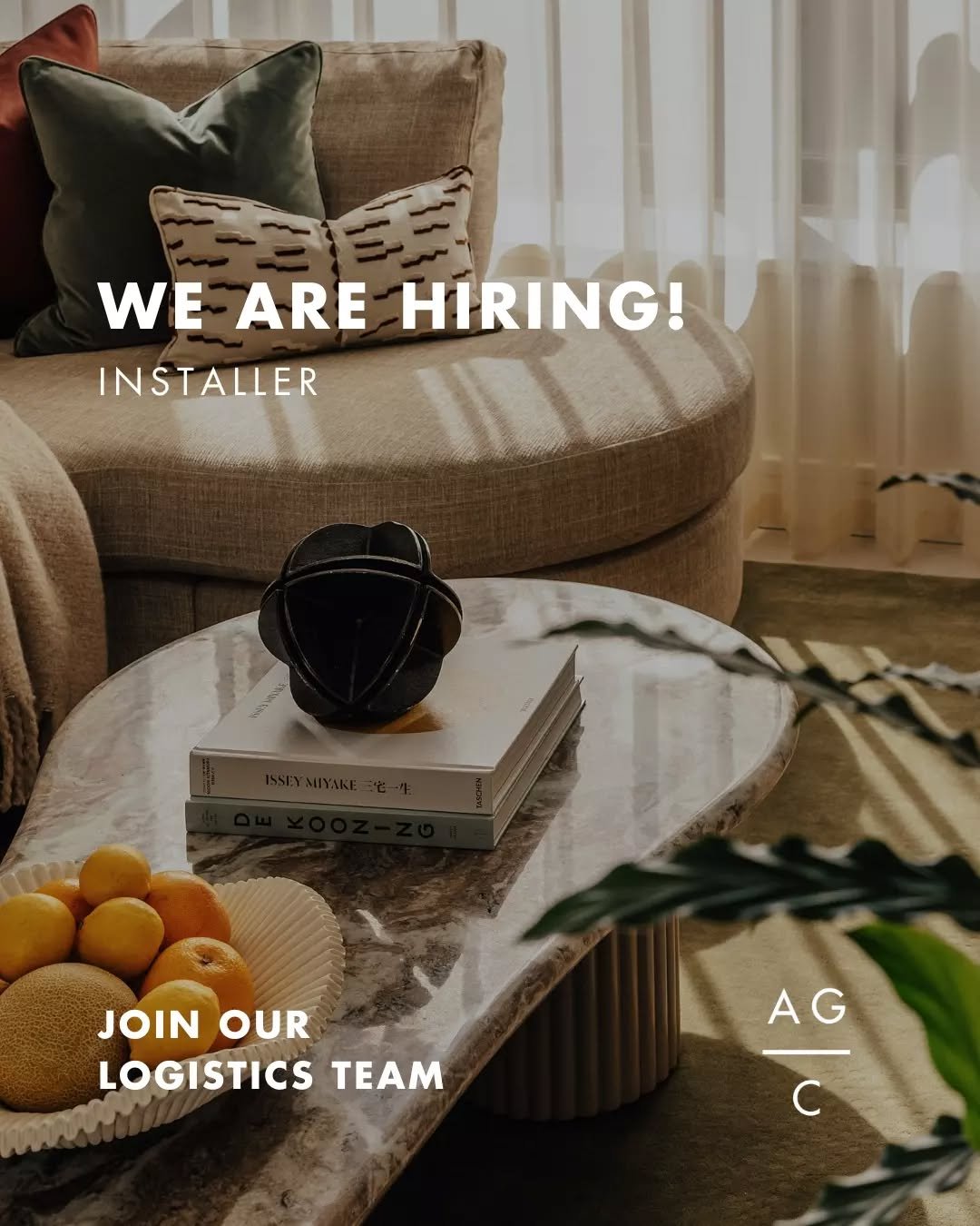 We&rsquo;re hiring!&nbsp;👷✨ 
 
Join the AGC team and help turn empty properties into beautifully styled, move-in ready homes. You&rsquo;ll install furniture and make sure every detail is polished to perfection. Working closely alongside designers, y