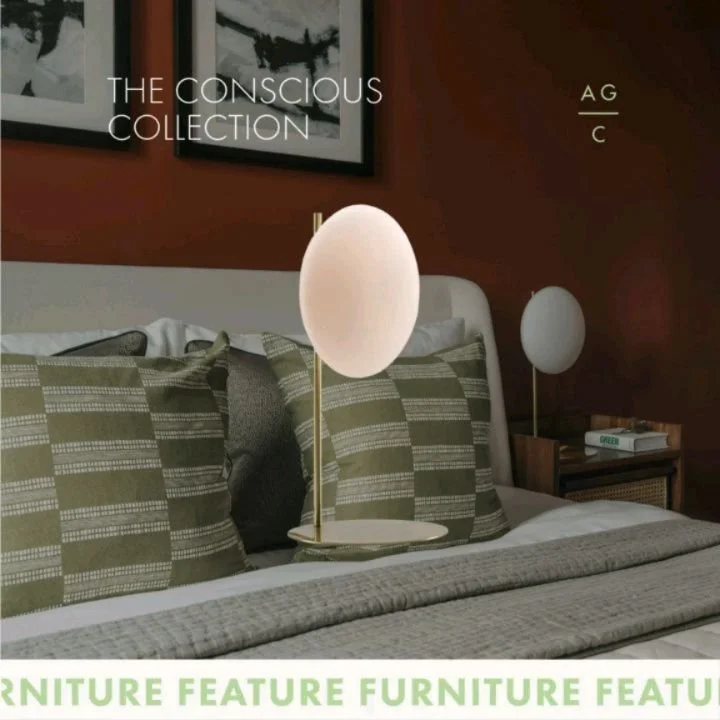 Ready to spec furniture that proves your ESG commitment? 💡

This bedside lamp from our Conscious Collection delivers on both aesthetics and impact, just 5.5kg in carbon, with verified support for South Pole, Ecologi and Cyan Finance.

It&rsquo;s a l