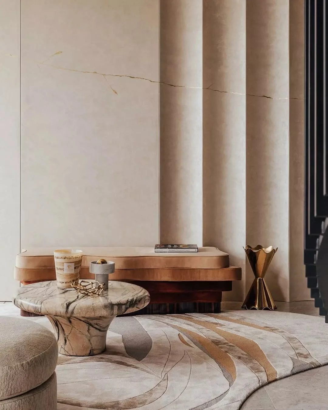 The design at The Bryanston Penthouse designed by Accouter Design celebrates texture at every level, offering a sensory-rich experience, reflective of Hyde Park.

As you step inside, panoramic views of Hyde Park immediately set the tone - an extraord