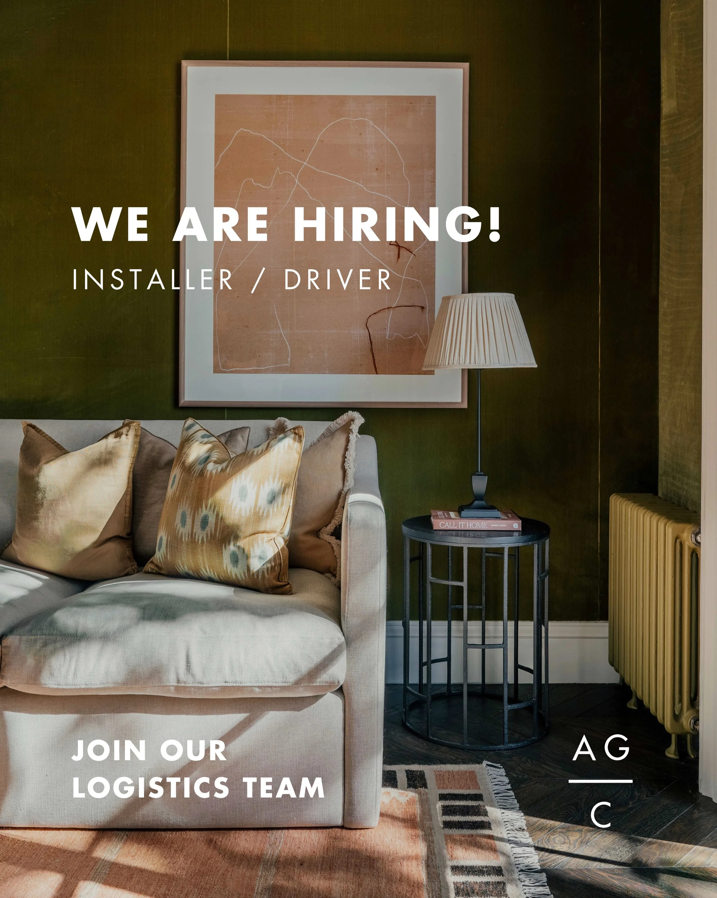 We&rsquo;re hiring! 🤩

We&rsquo;re looking for an Installer / Driver to join our fabulous Logistics team. 

From delivering furniture to preparing homes for handover, you&rsquo;ll play a key role in creating a seamless experience for our clients. 


