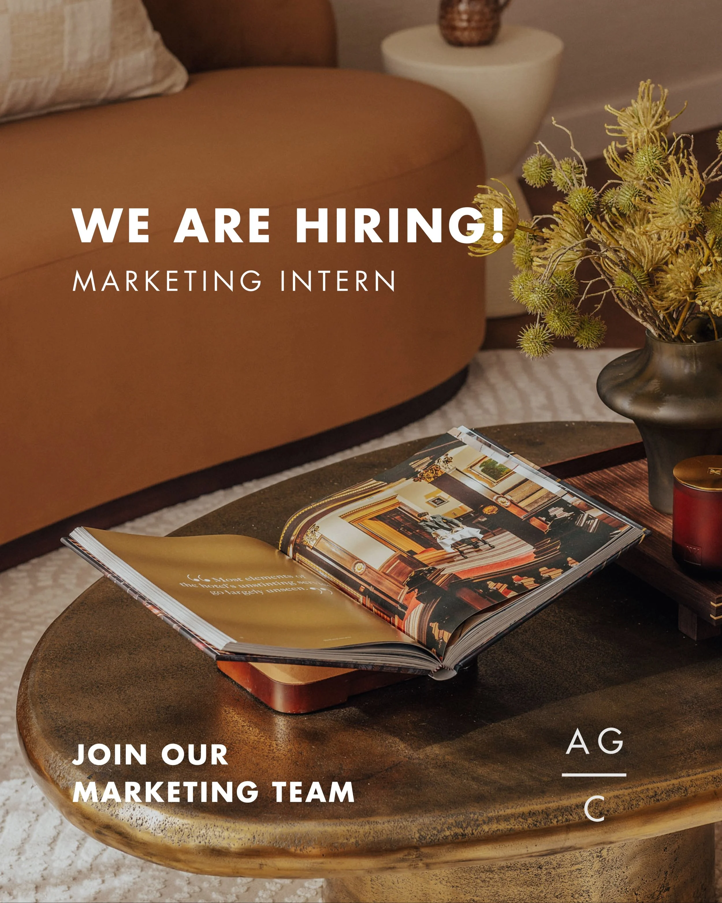 Looking to kick-start your career in marketing? 💭

We&rsquo;re searching for a Marketing Intern to join AGC and gain hands-on experience across social media, graphic design, content creation and digital marketing while working with our portfolio of 