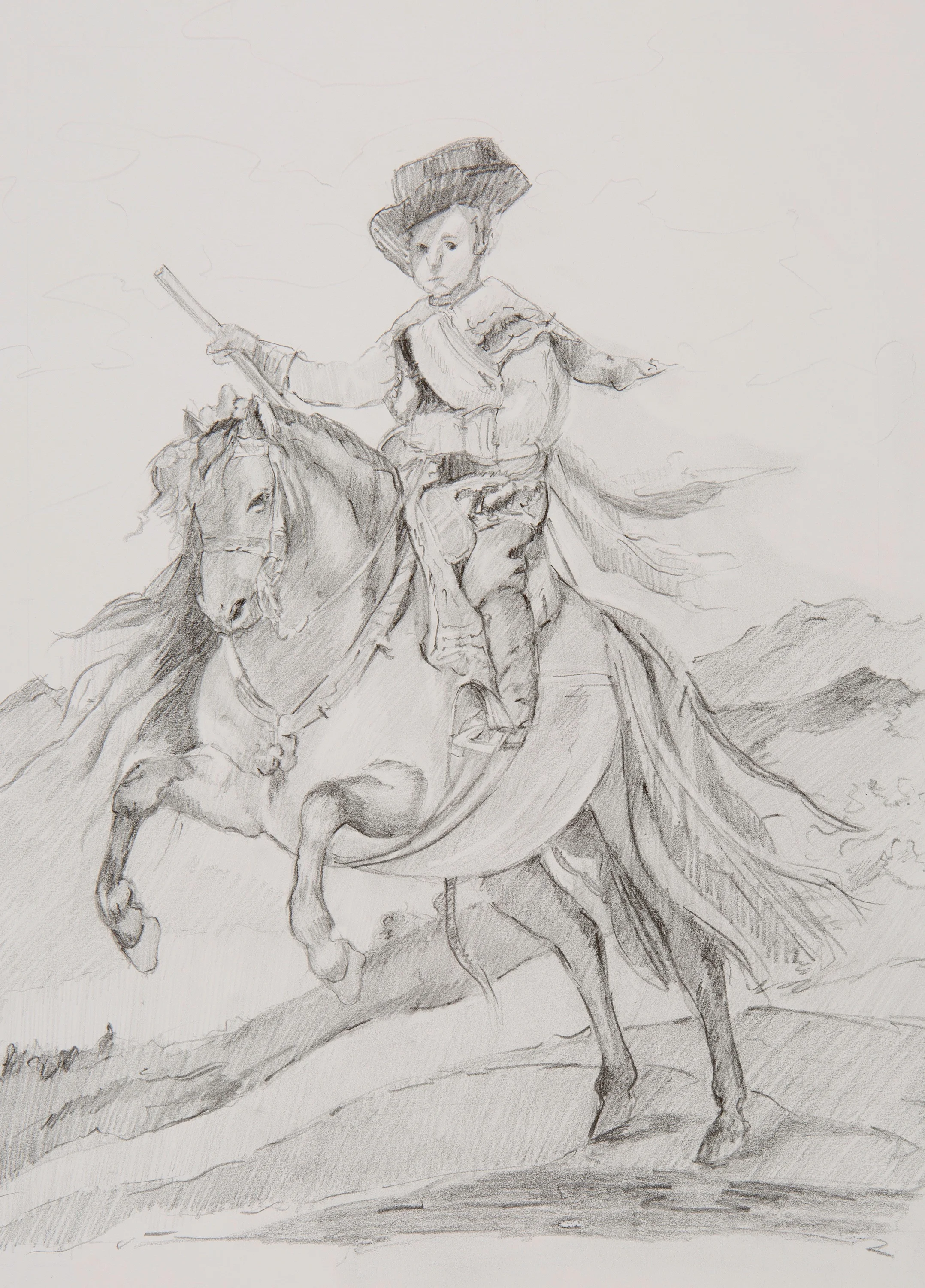 2015 - Study after 'Equestrian Portrait of Prince Balthasar Charles, 1634–35, Diego Velázquez